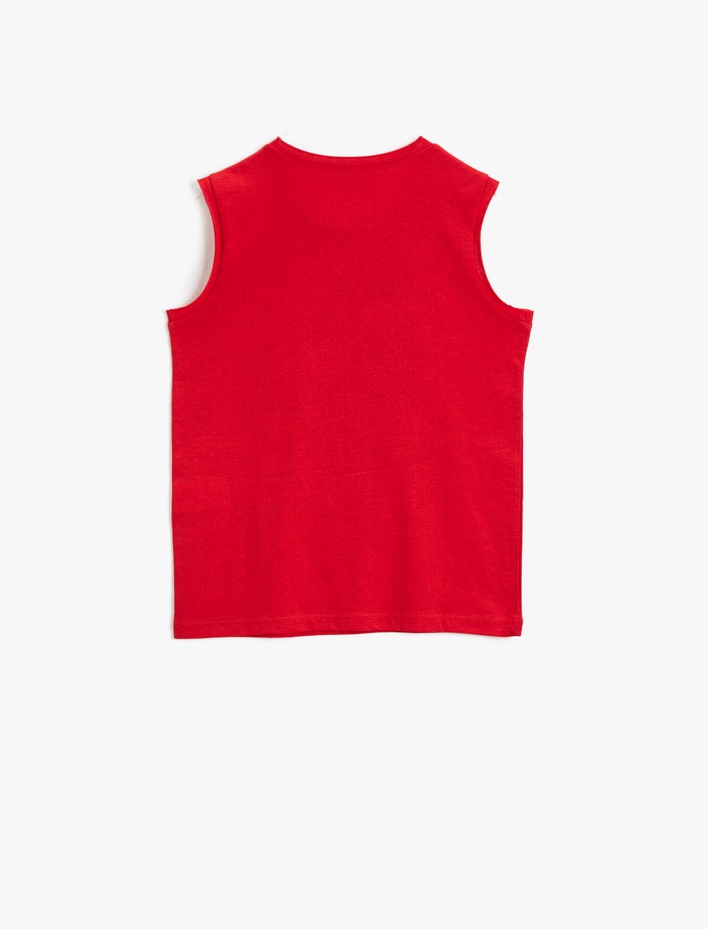 Erkek Çocuk Baskılı Atlet Pamuklu