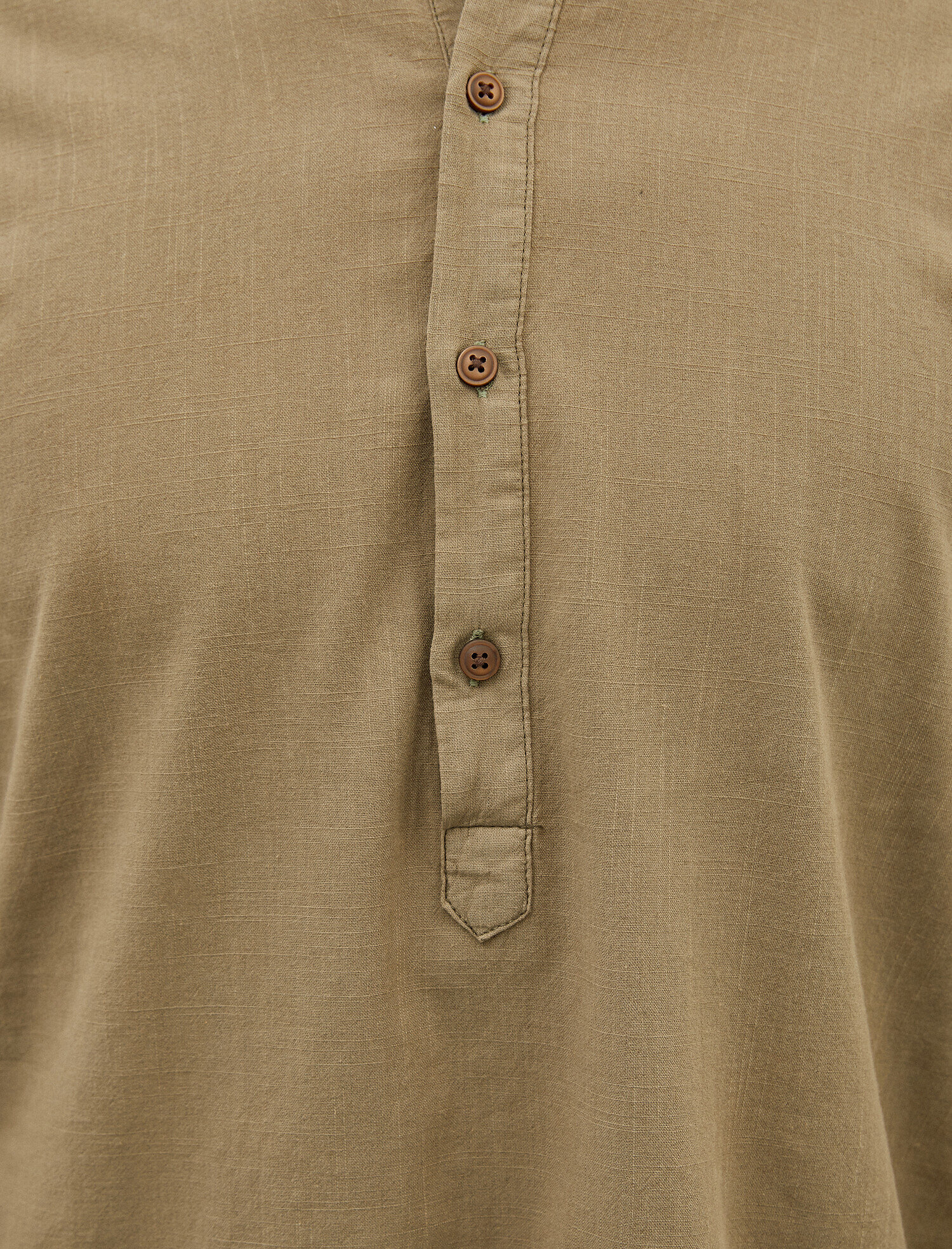   Mandarin Yaka Gömlek Poplin Pamuklu