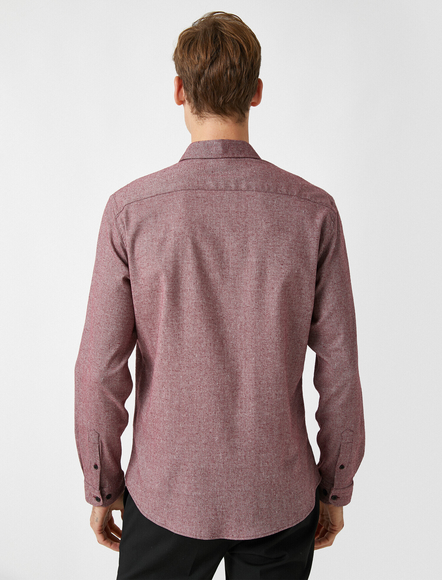   Slim Fit Klasik Yaka Uzun Kollu Gömlek