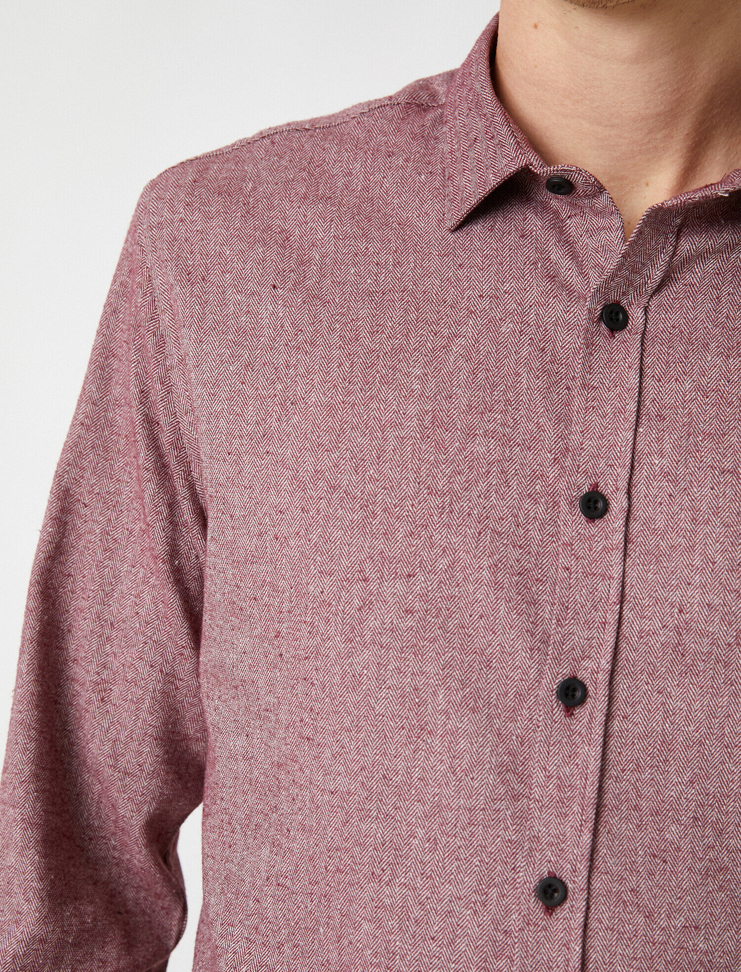   Slim Fit Klasik Yaka Uzun Kollu Gömlek