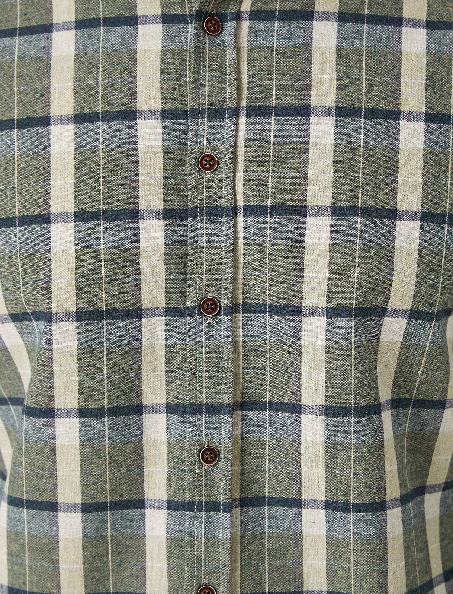   Kareli Uzun Kollu Klasik Yaka Gömlek