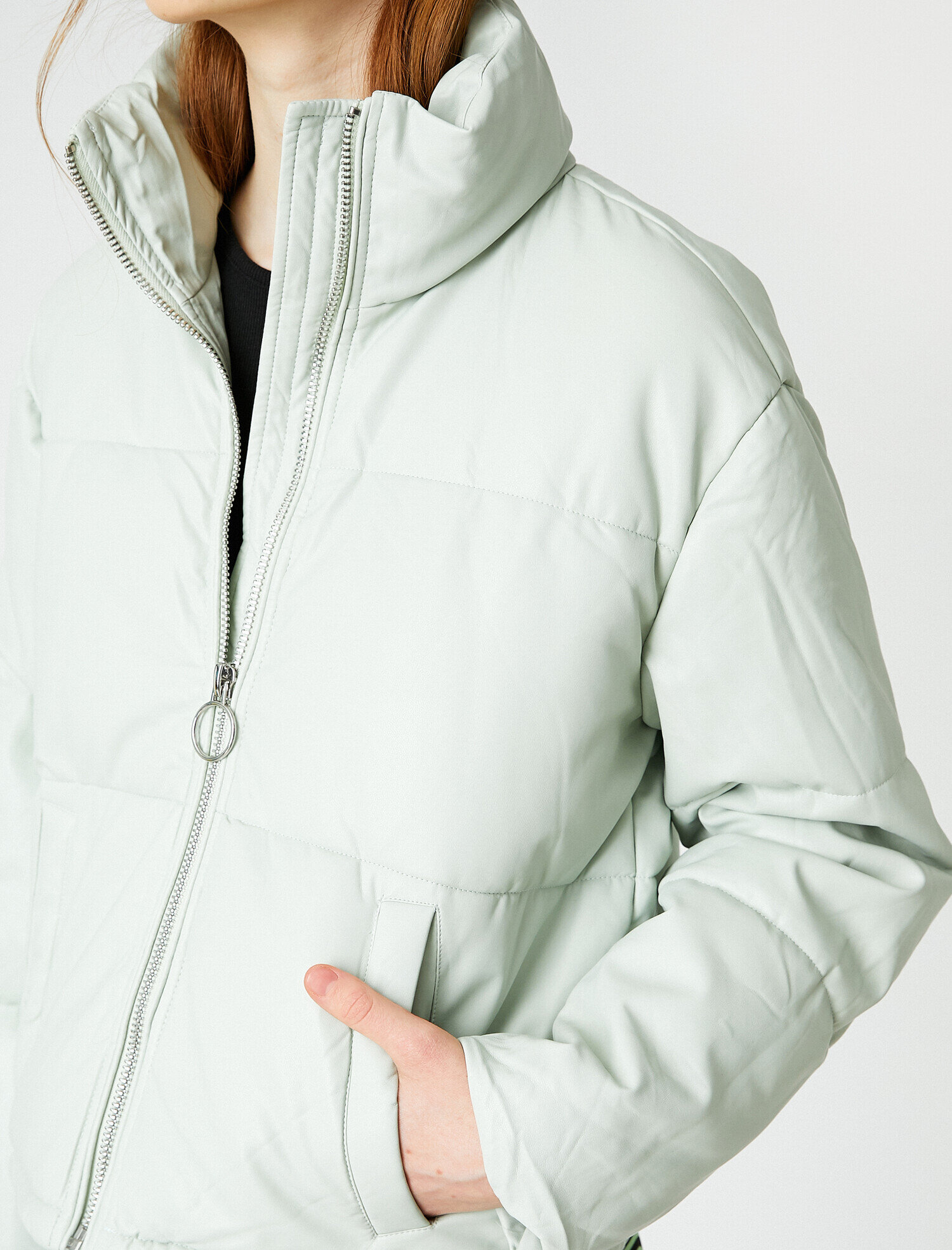   Fermuarlı Şişme Ceket