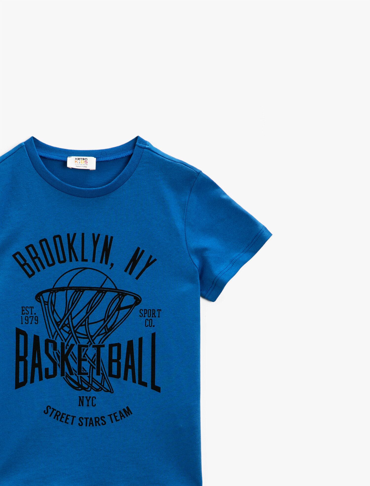  Erkek Çocuk Yazılı Tişört Bisiklet Yaka Kısa Kollu Pamuklu