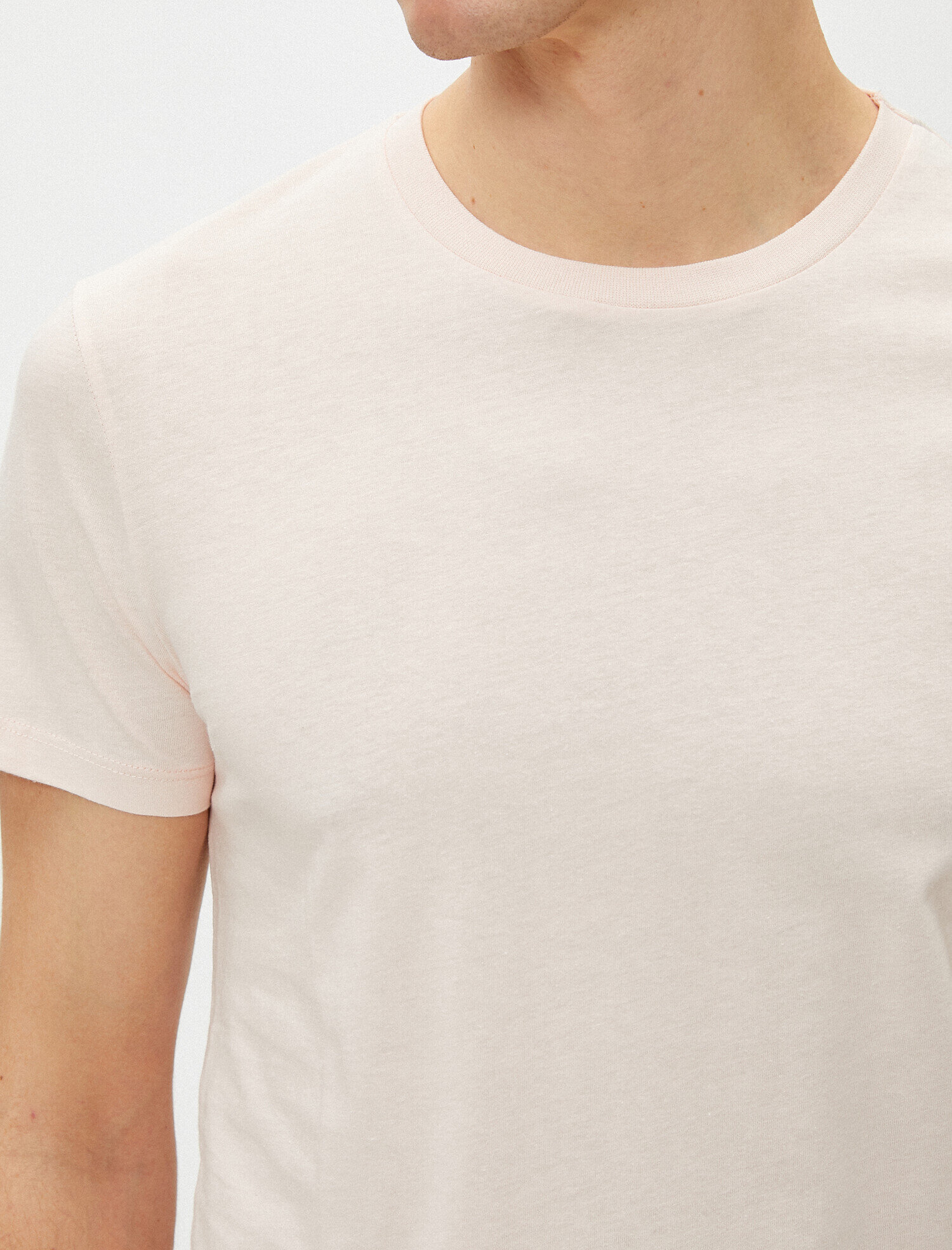 Basic Kısa Kollu Bisiklet Yaka Tişört