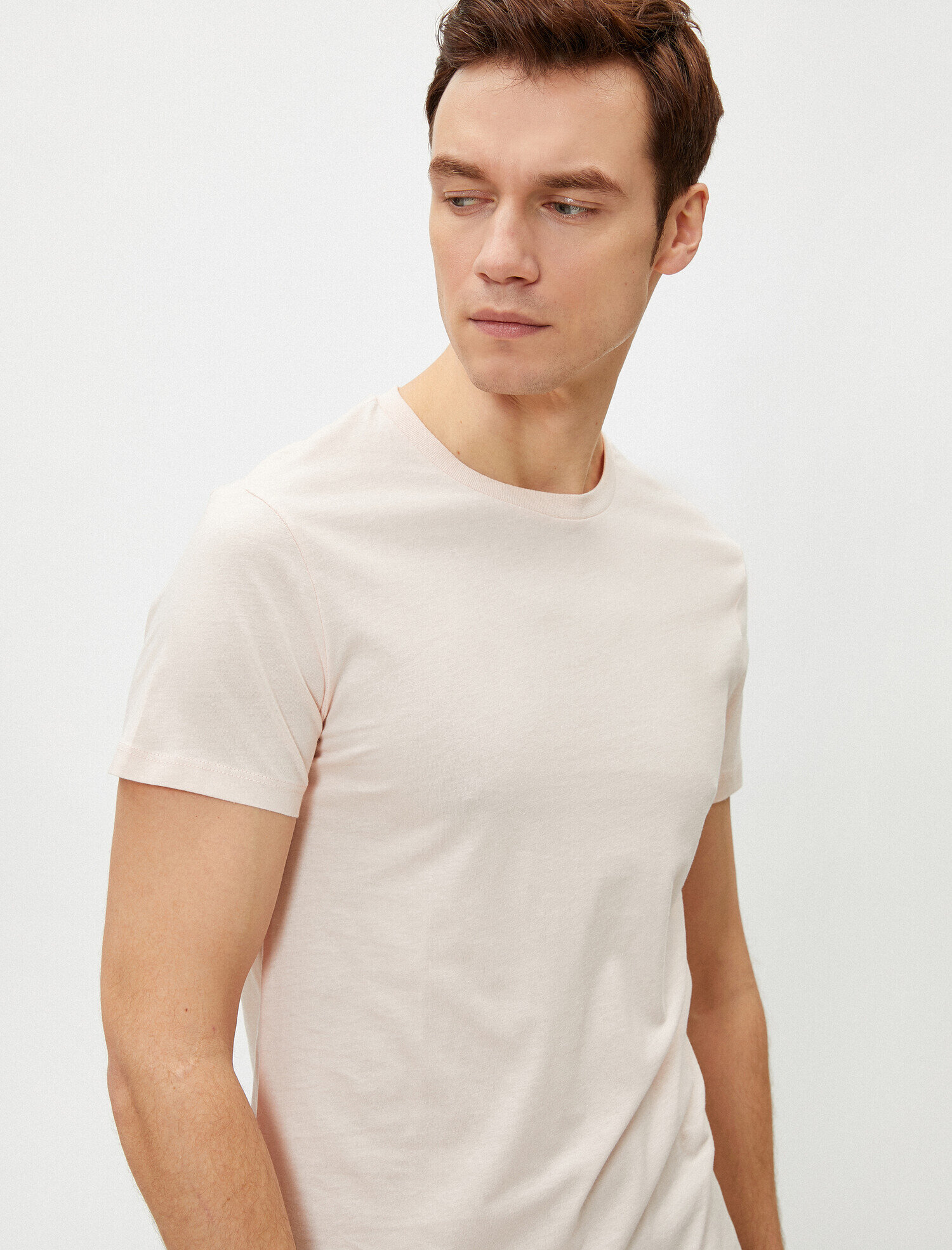 Basic Kısa Kollu Bisiklet Yaka Tişört