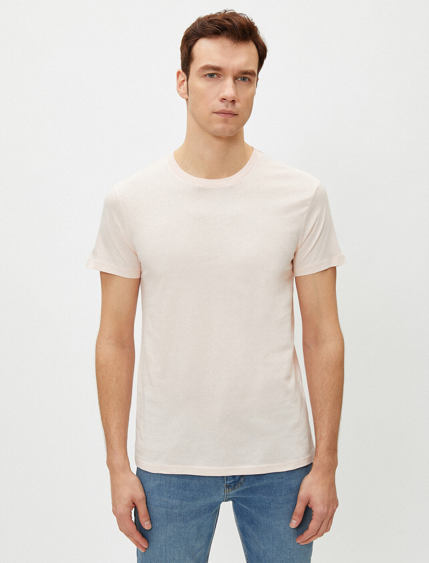 Basic Kısa Kollu Bisiklet Yaka Tişört