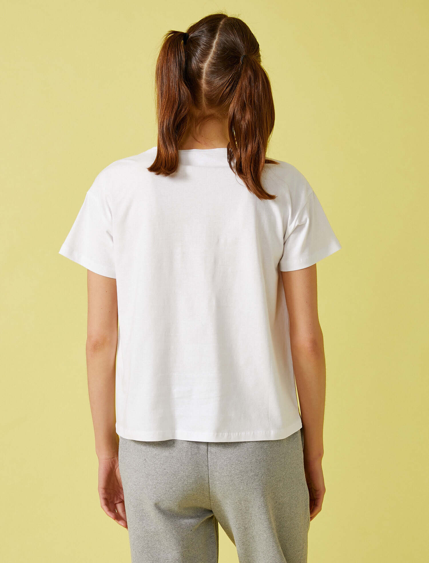   Yazılı Baskılı Tişört Bisiklet Yaka Pamuklu