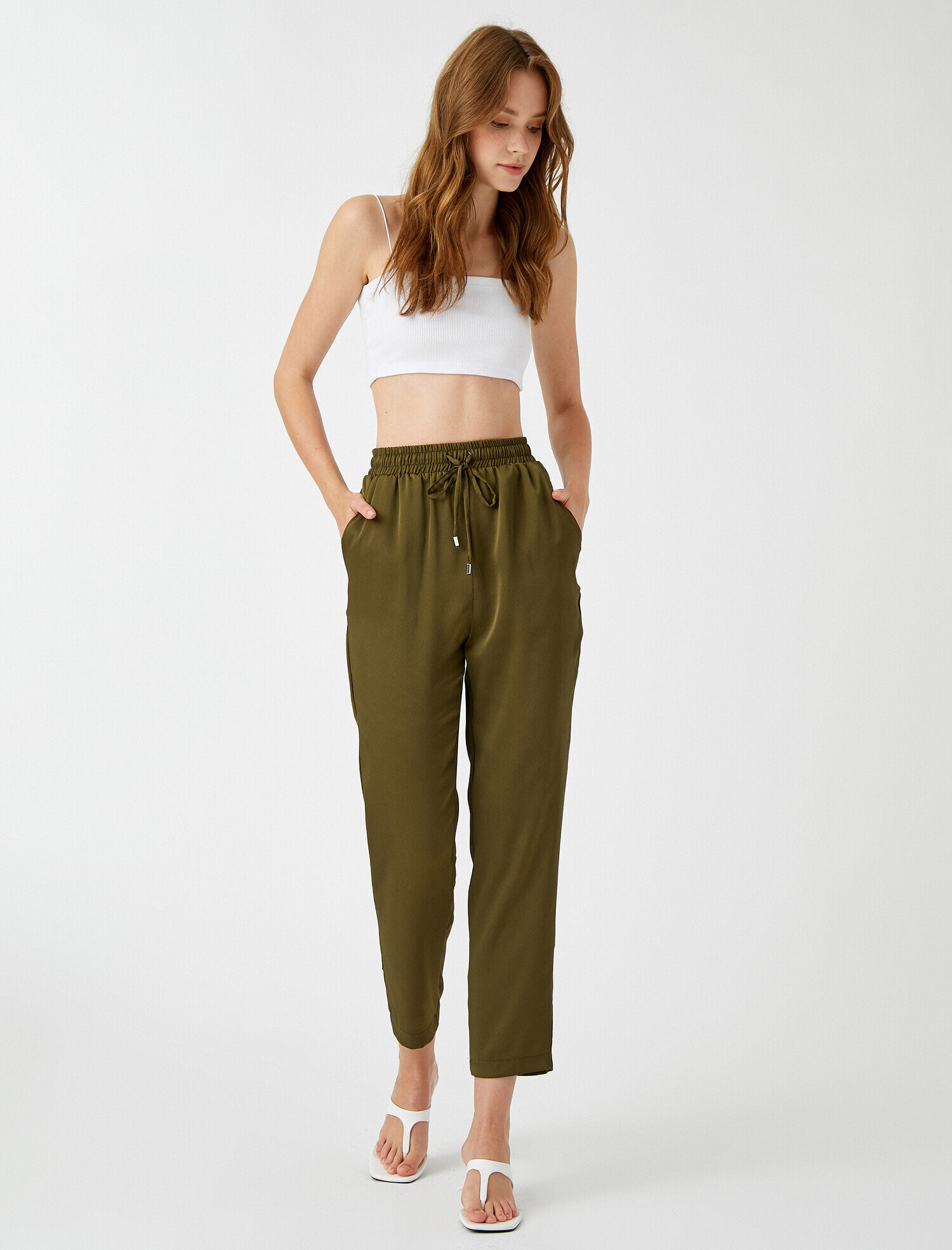   Belden Bağlamalı Pantolon