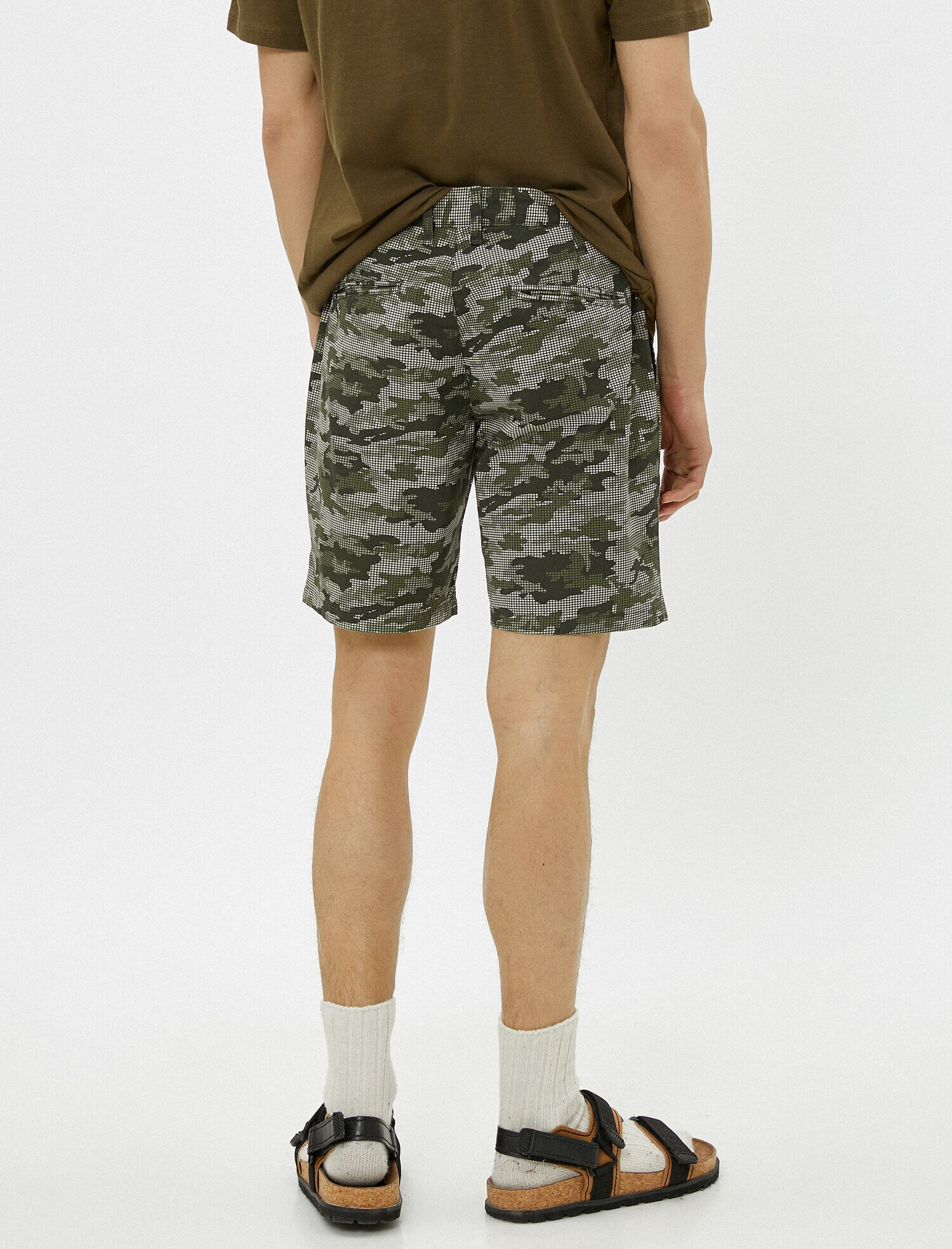   Desenli Şort Pamuklu