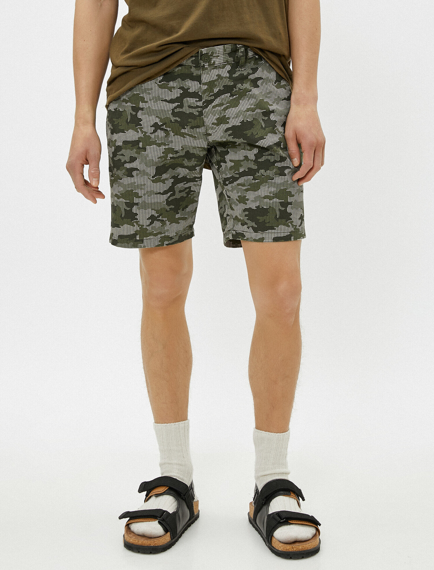   Desenli Şort Pamuklu