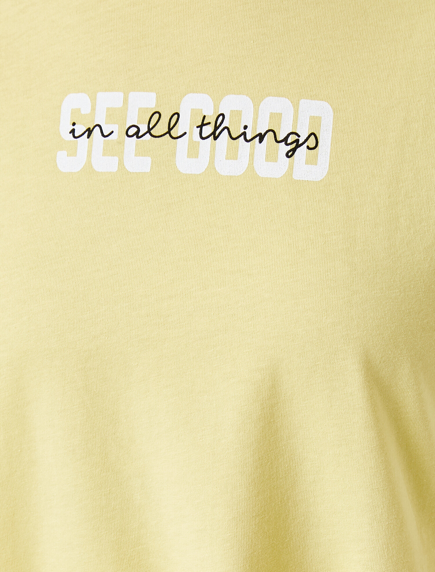   Baskılı Tişört Bisiklet Yaka Pamuklu