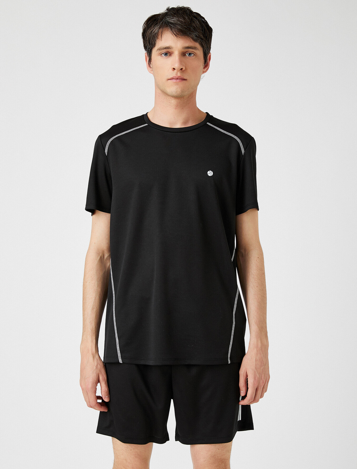   Bisiklet Yaka Tişört Kısa Kollu