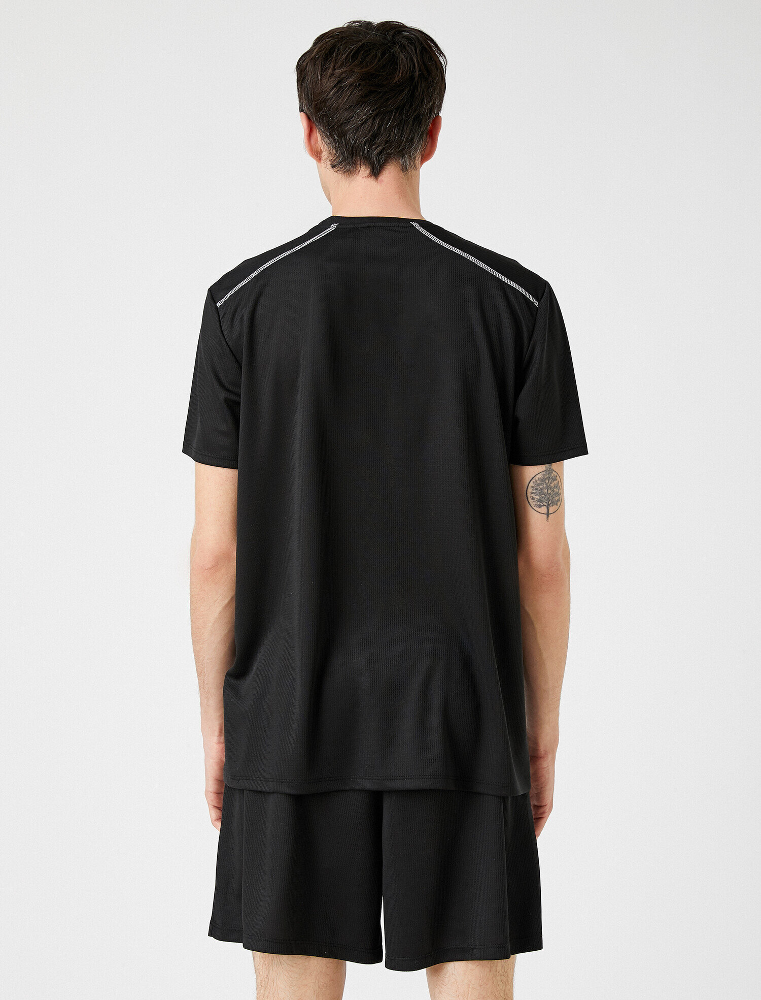   Bisiklet Yaka Tişört Kısa Kollu