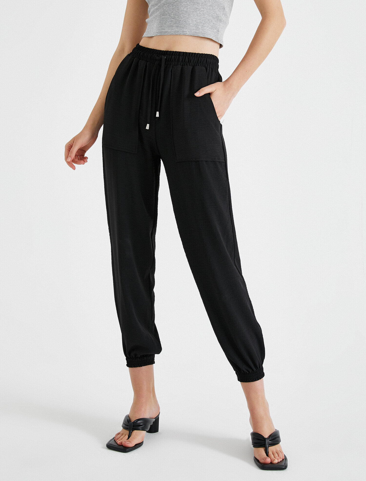   Jogger Pantolon Belden Bağlamalı