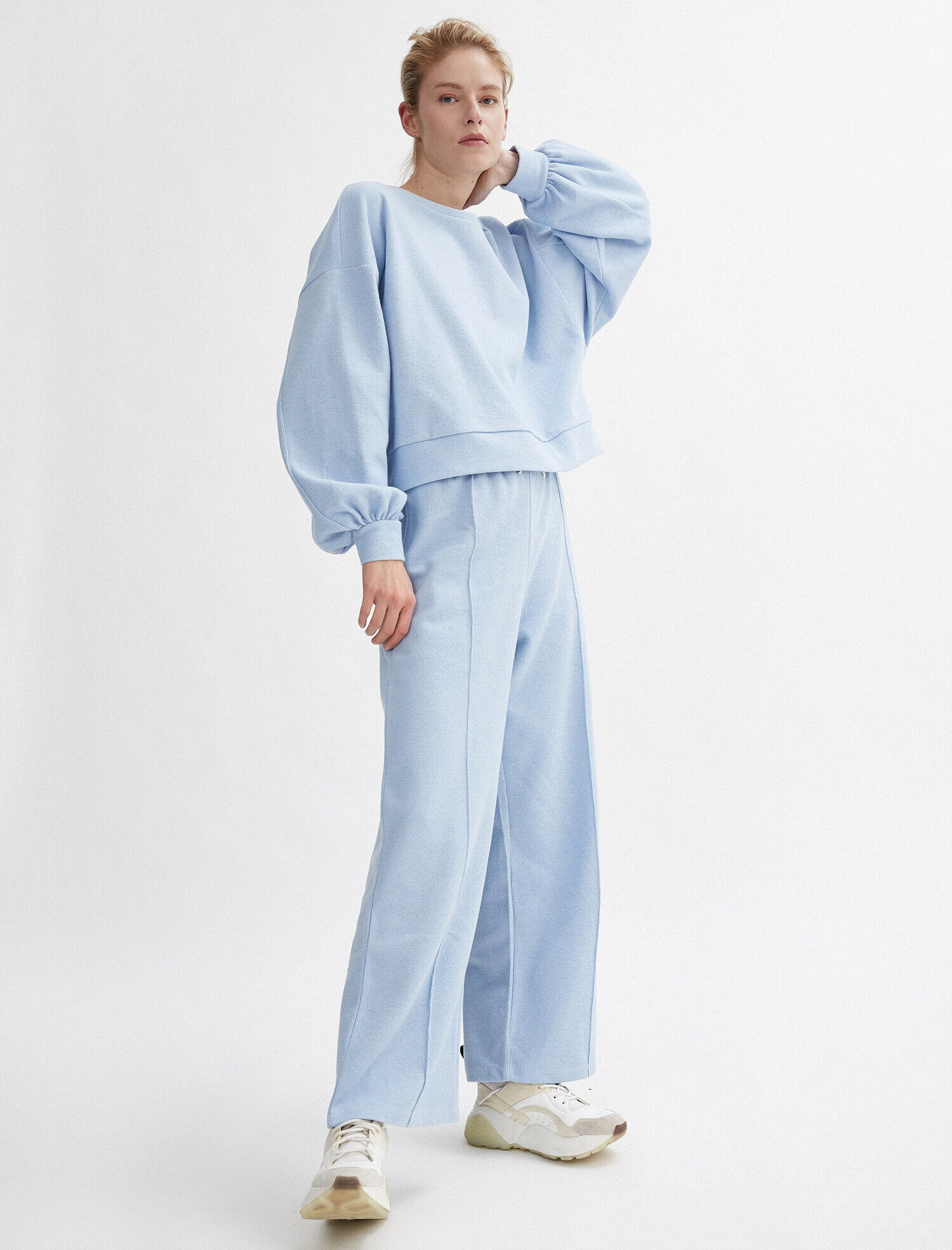   Geniş Paça Pamuklu Eşofman Altı