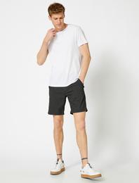 Cepli Şort Poplin Kumaş