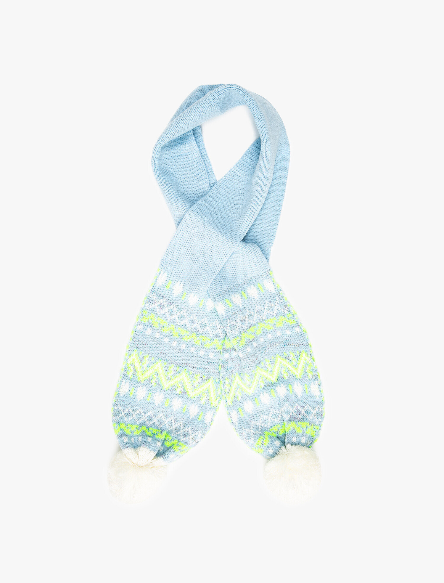  Kız Bebek Ponponlu Desenli Bere Seti