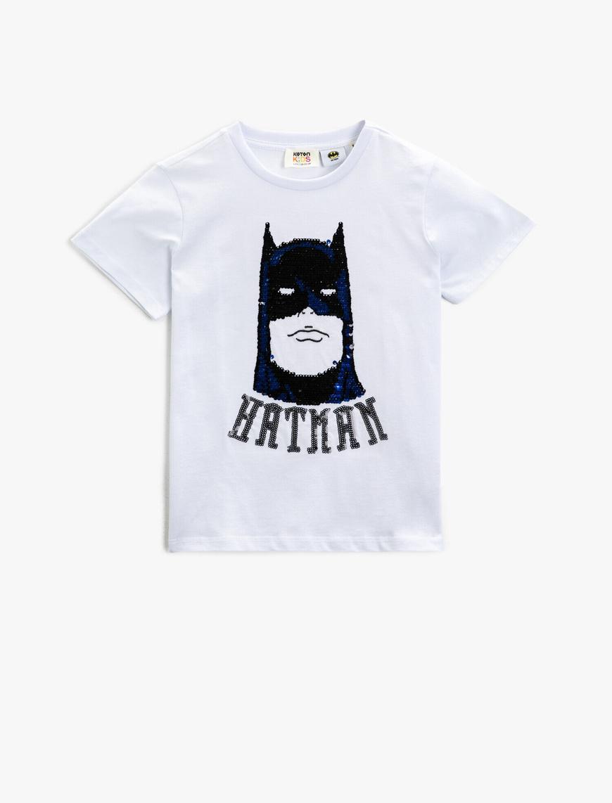 Erkek Çocuk Batman Tişört Lisanslı Baskılı Pamuklu