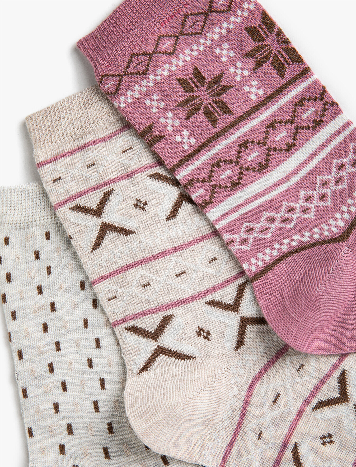  Kadın Desenli Çorap Seti
