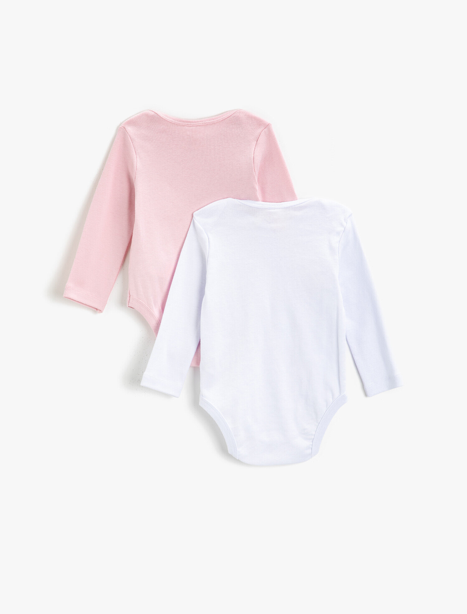  Kız Bebek 2'li Uzun Kollu Çıtçıtlı Zıbın Seti Pamuklu