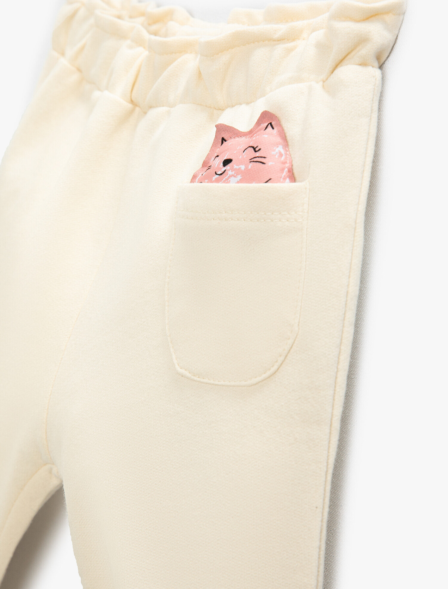  Kız Bebek Jogger Cep Detaylı Eşofman Altı Pamuklu