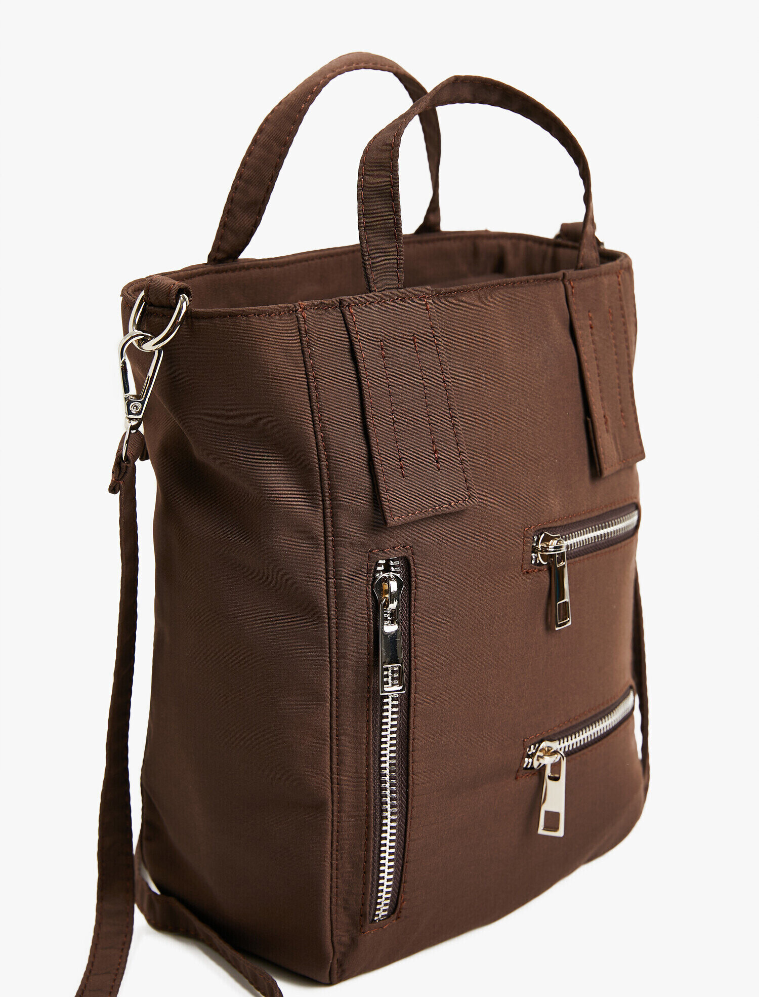  Kadın Fermuar Detaylı Omuz Çanta