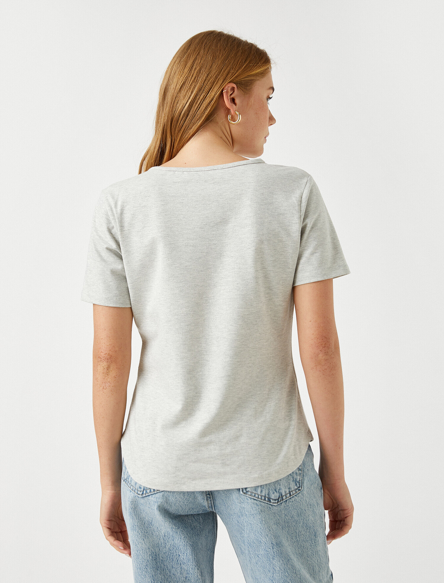   Bisiklet Yaka Kısa Kollu Tişört