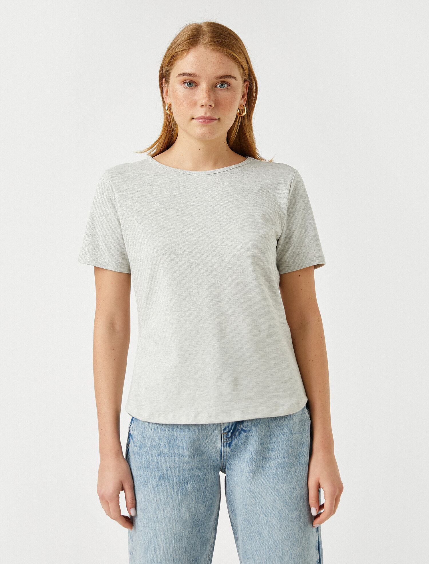   Bisiklet Yaka Kısa Kollu Tişört