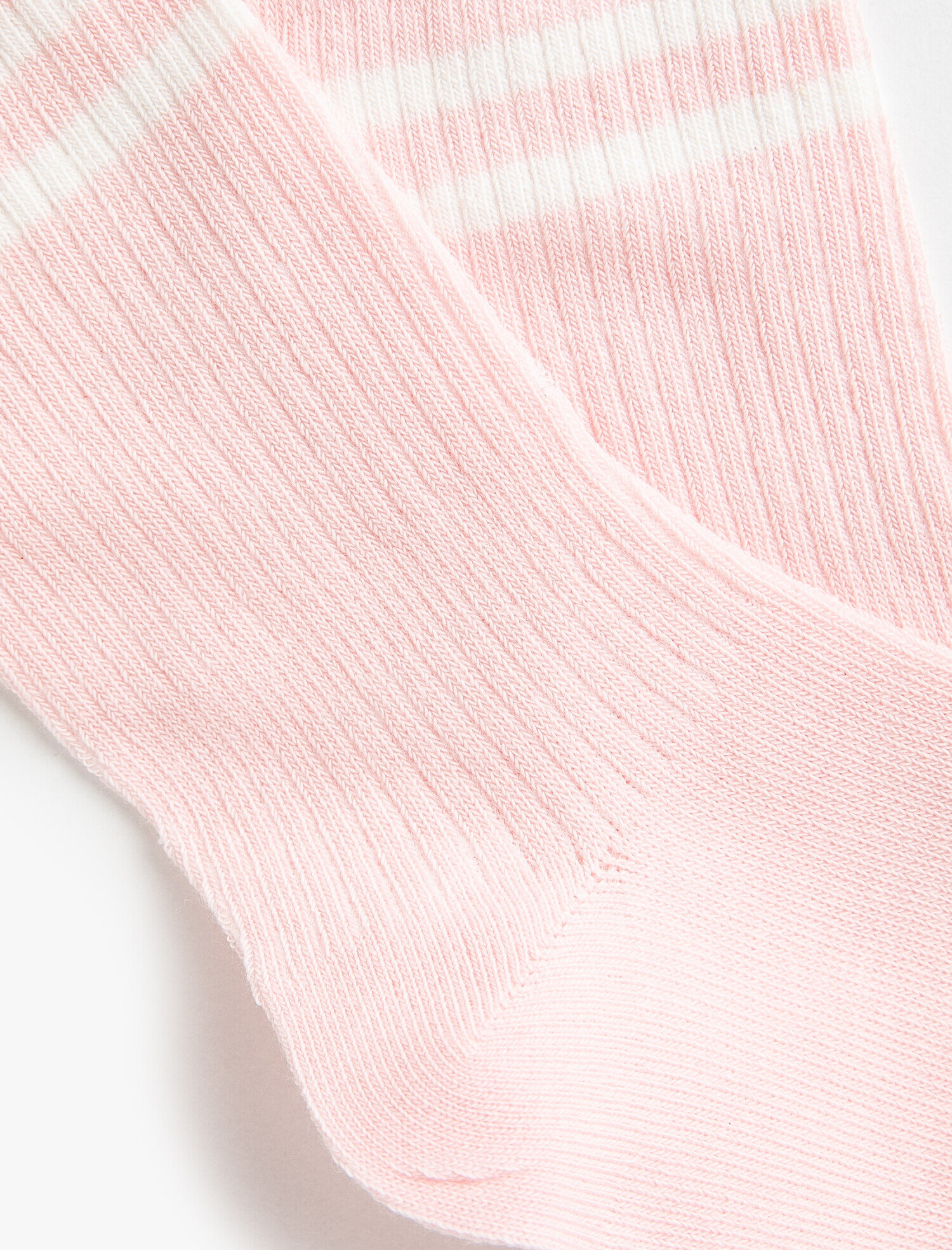  Kadın Ribanalı Şerit Detaylı Soket Çorap