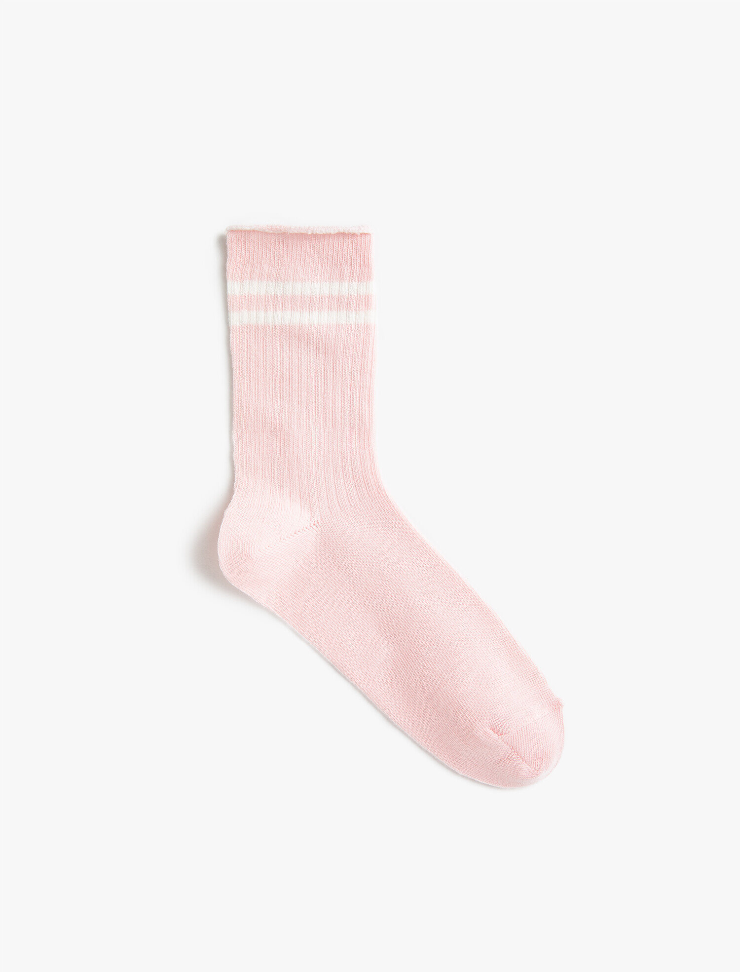  Kadın Ribanalı Şerit Detaylı Soket Çorap