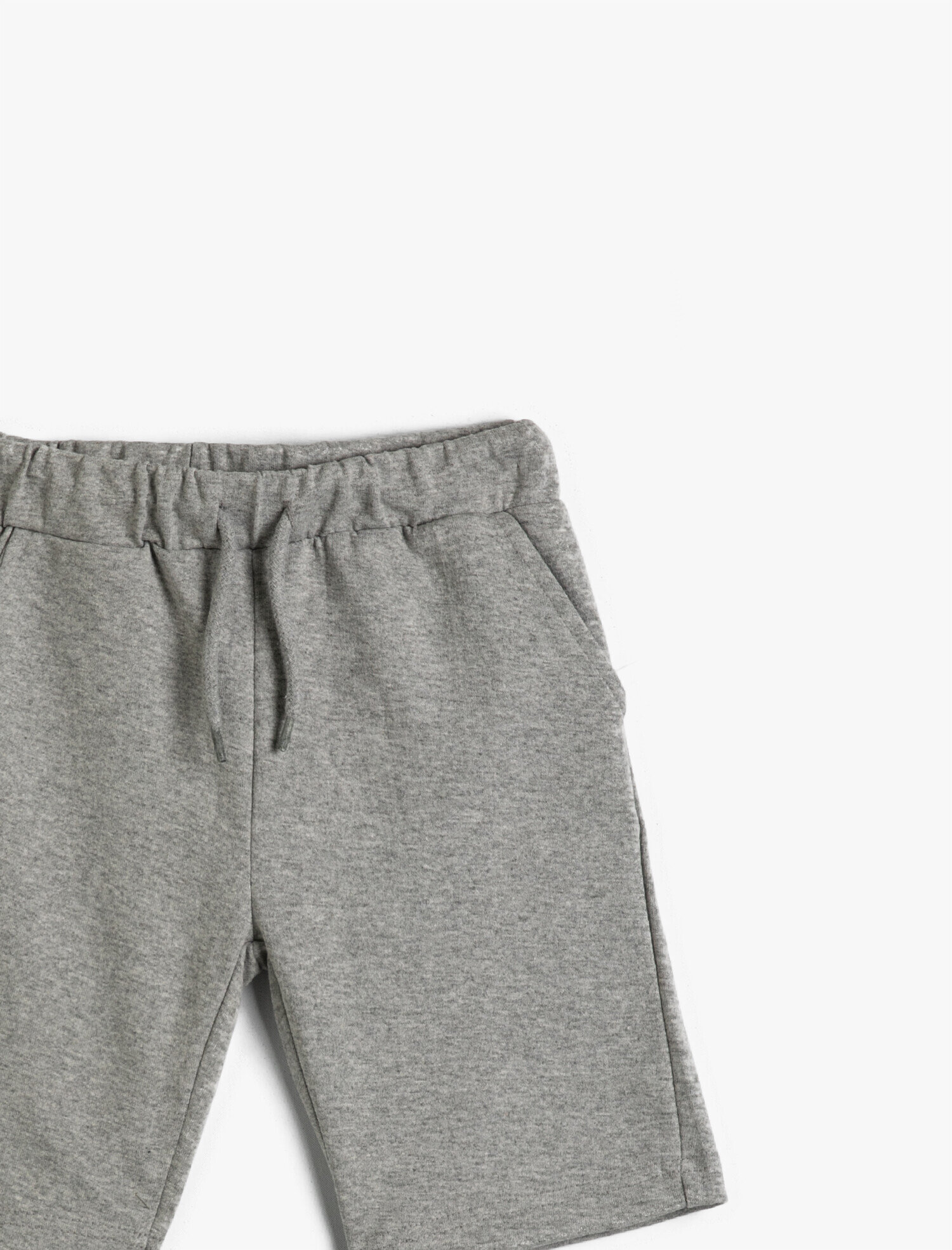  Erkek Çocuk Basic Şort Beli Bağcıklı Cepli