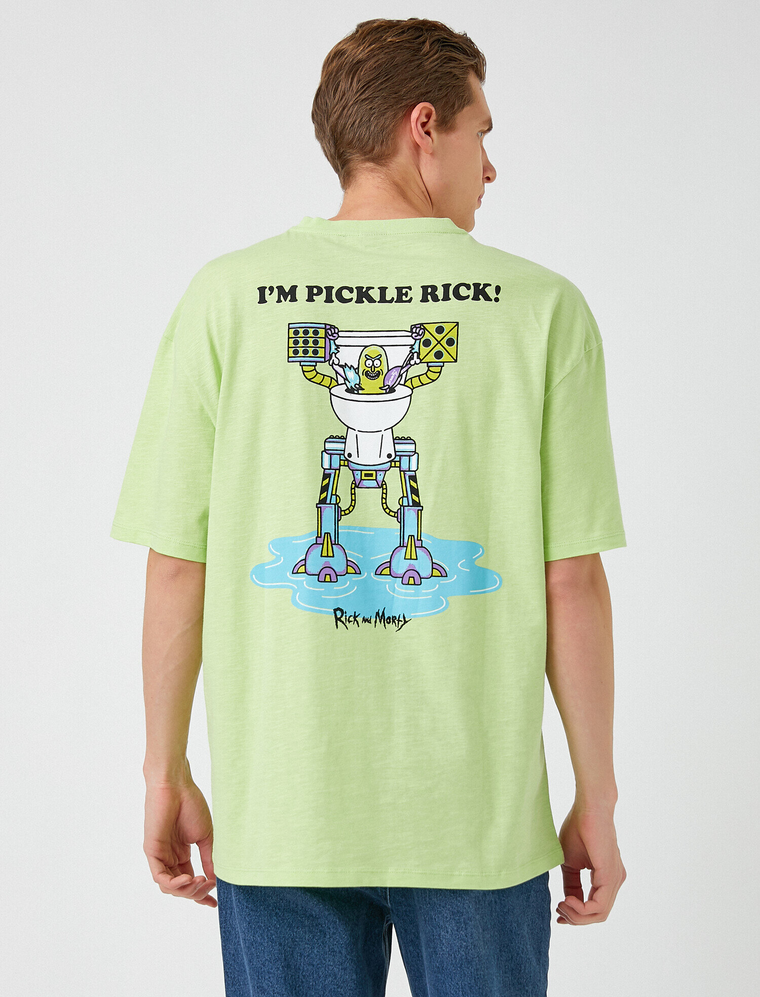  Rick and Morty Oversize Tişört Lisanslı Baskılı