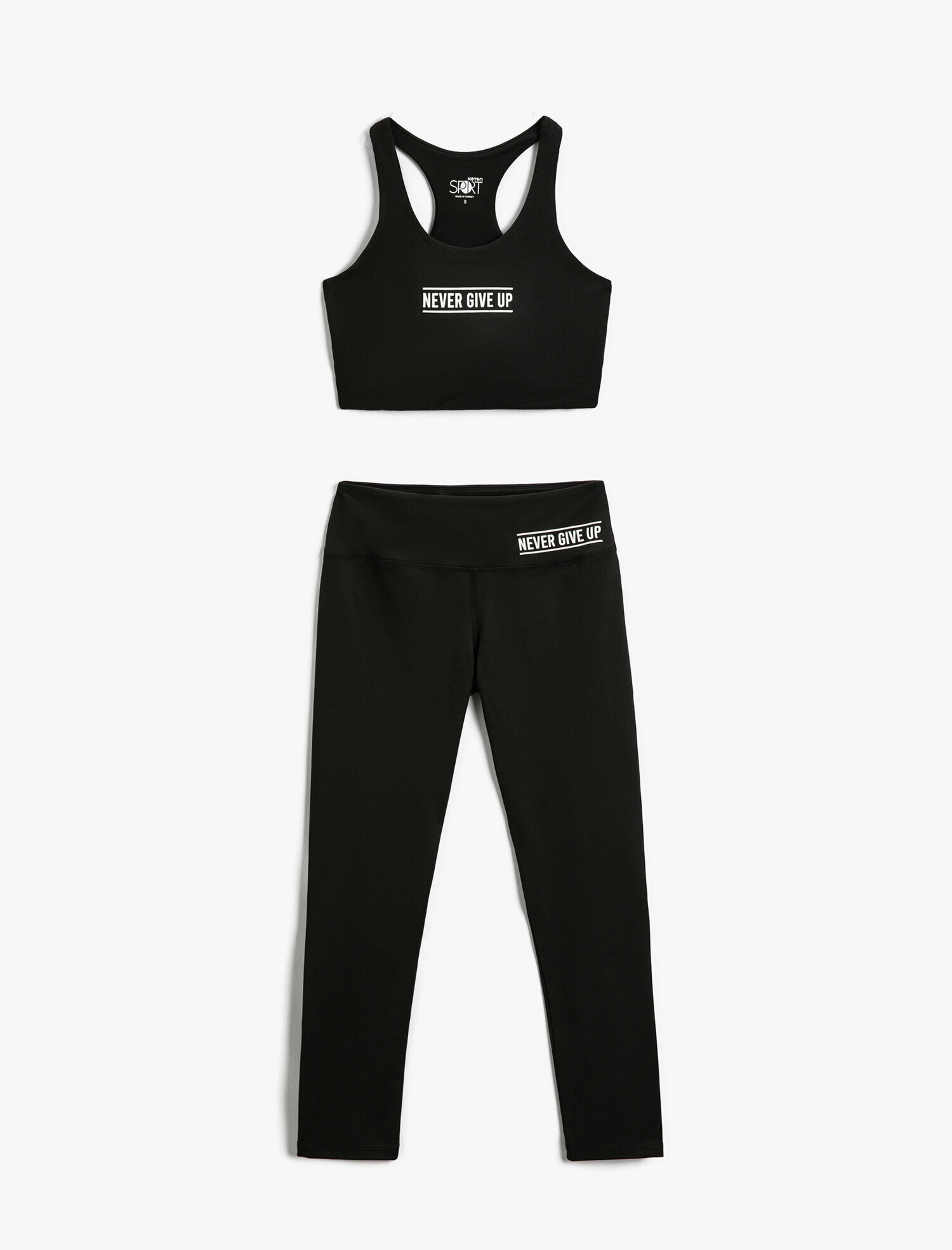   Baskılı Spor Tayt ve Sütyeni 2'li Paket