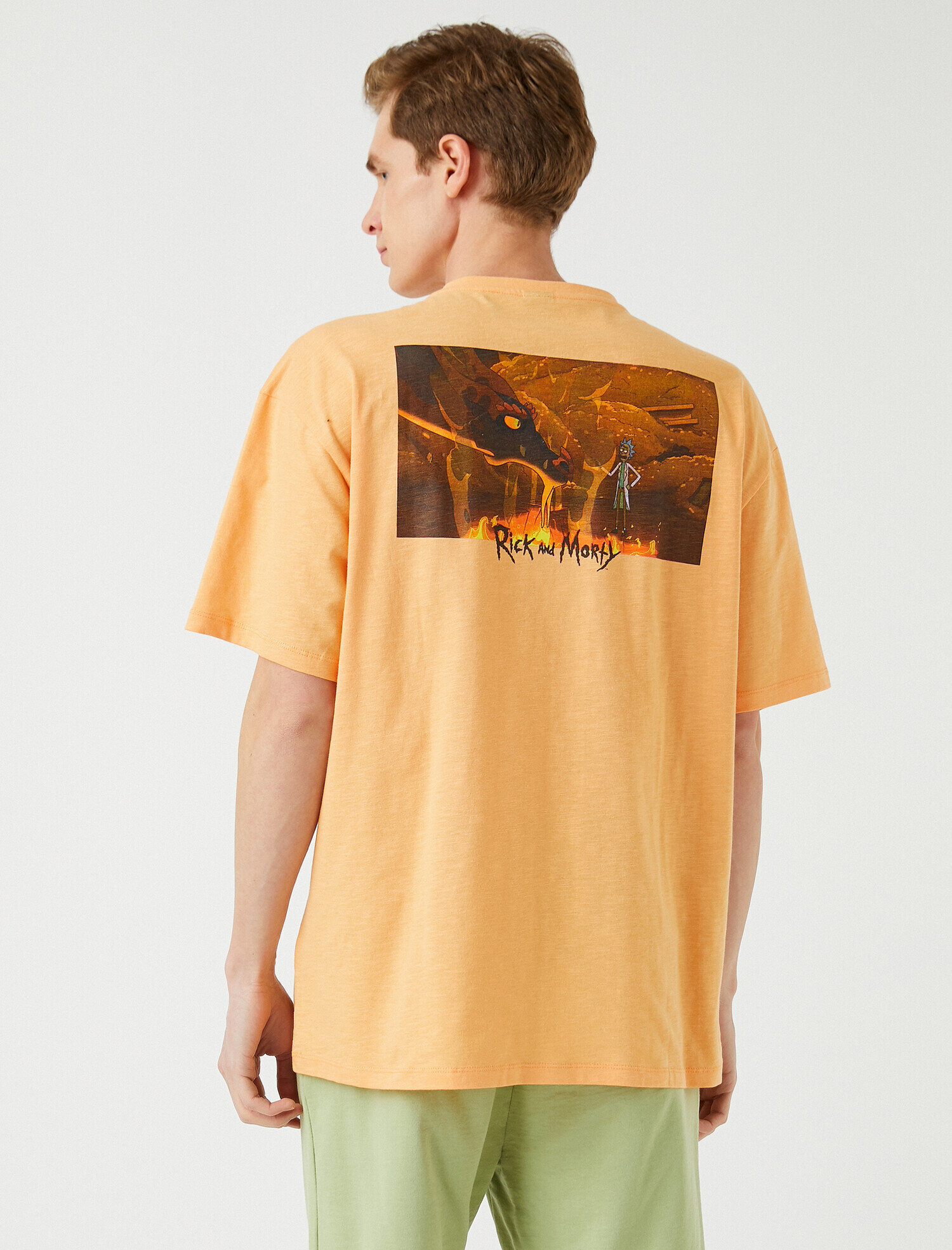   Rick and Morty Oversize Tişört Lisanslı Baskılı