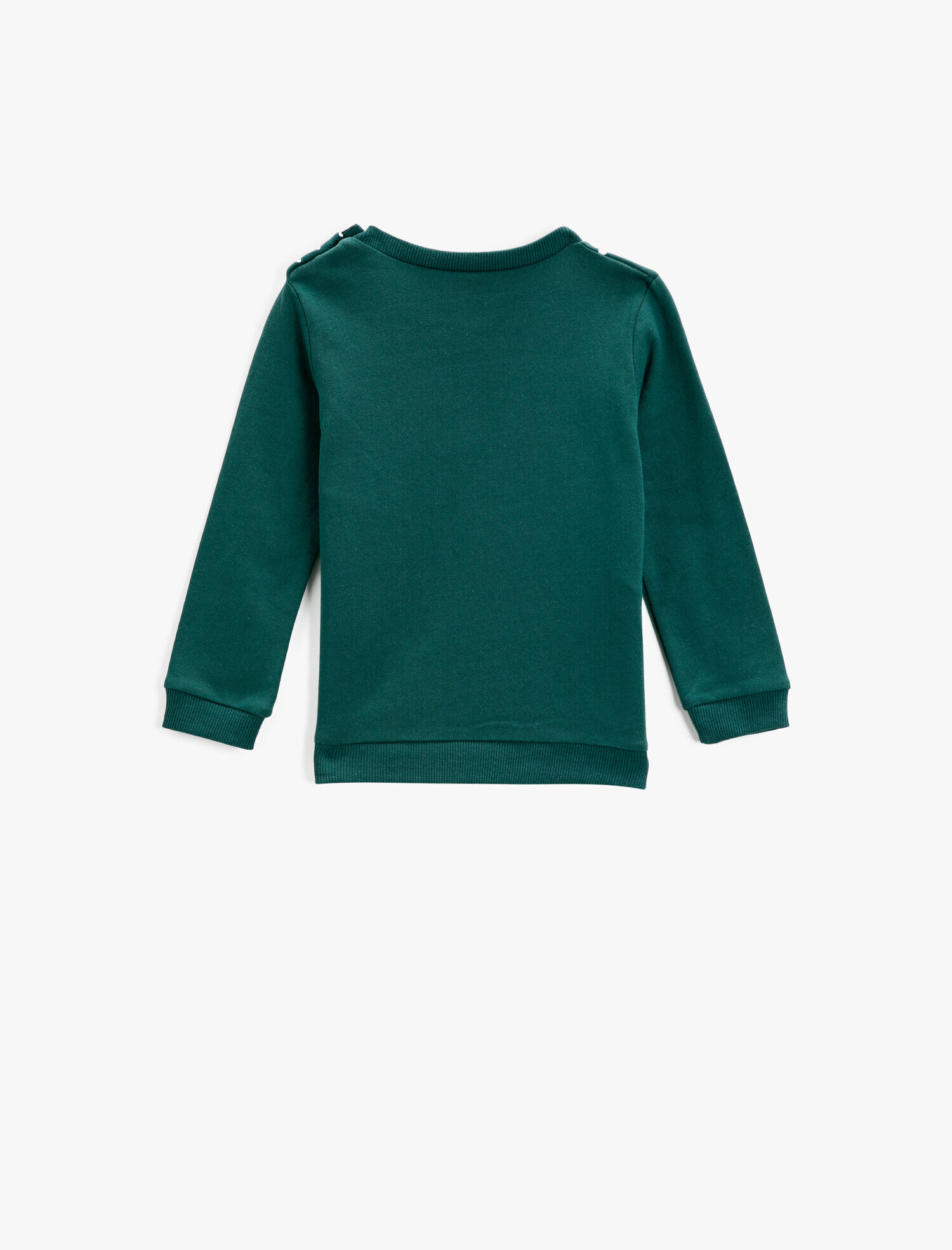  Erkek Bebek Baskılı Bisiklet Yaka Sweatshirt Pamuklu