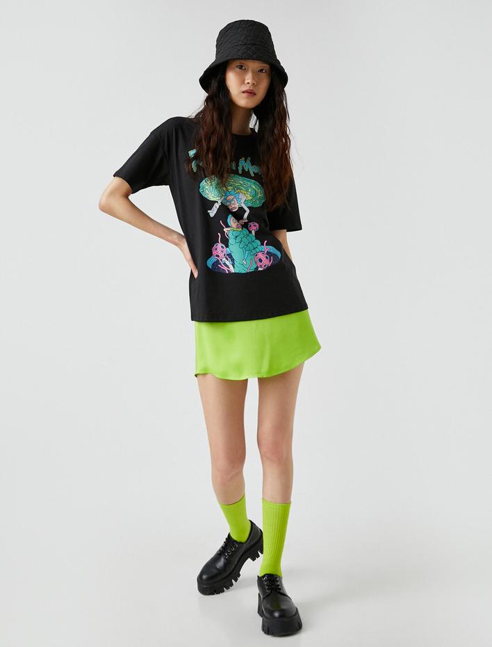  Rick and Morty Lisanslı Baskılı Tişört