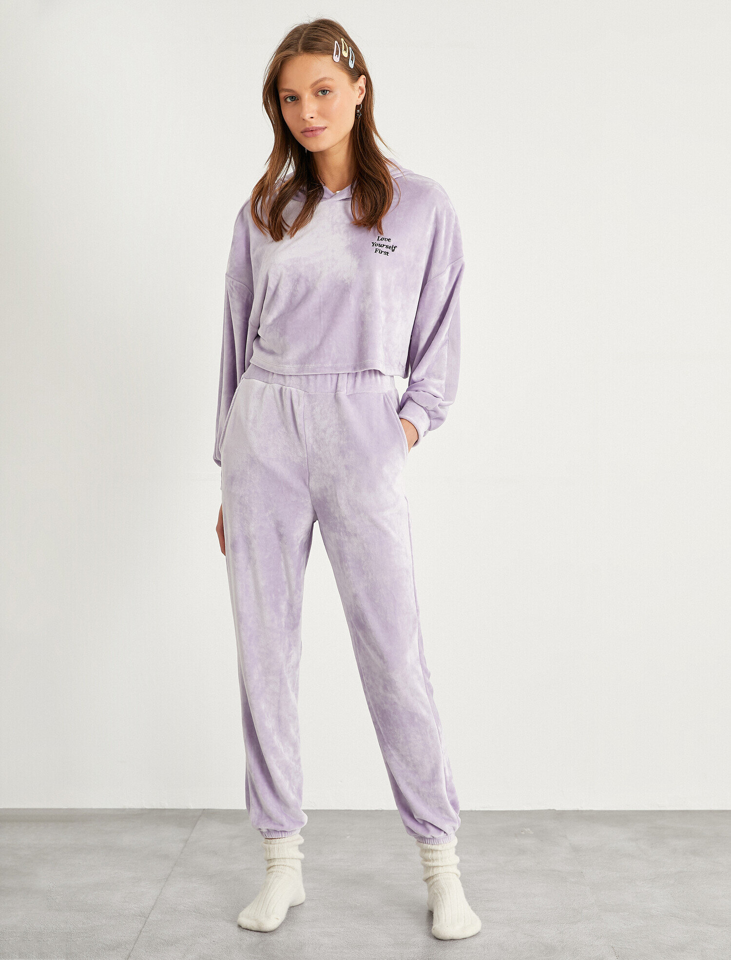 Yumoş Manşetli Pijama Alt 9316