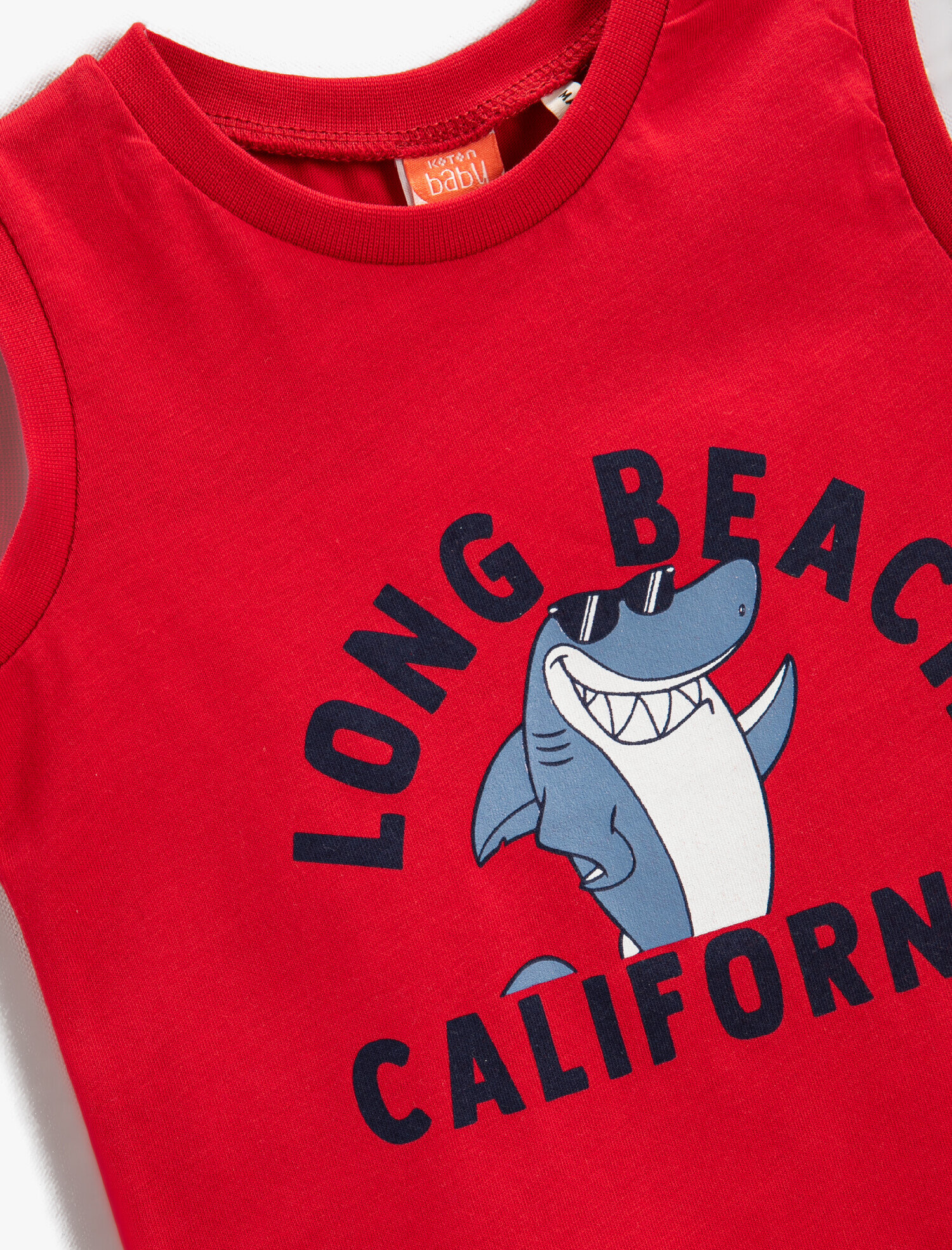  Erkek Bebek Baskılı Kolsuz Atlet Pamuklu