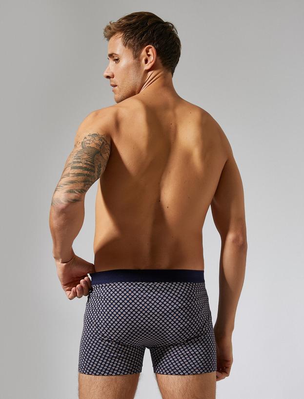   Pamuklu Desenli 3'lü Boxer Seti