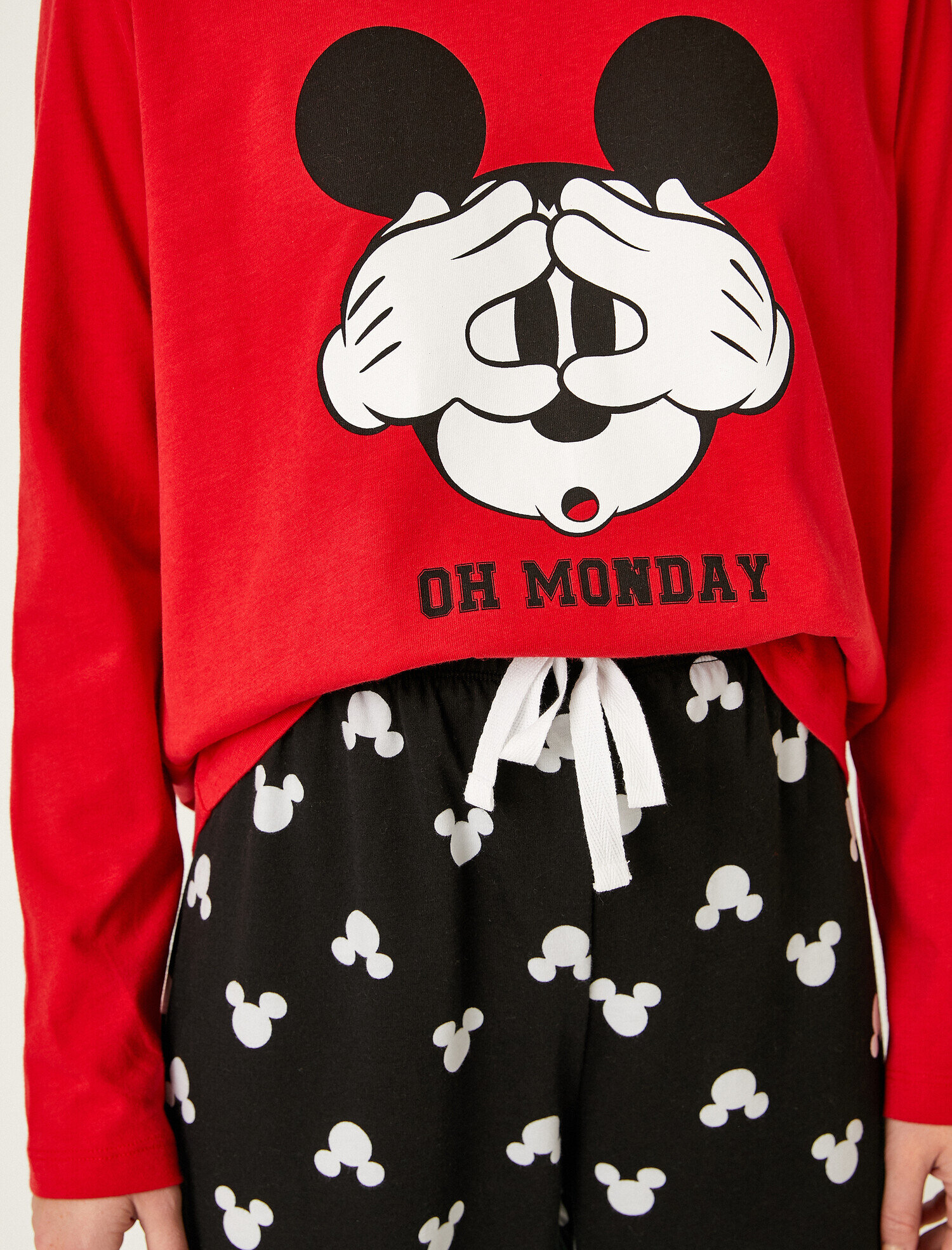   Mickey Mouse Lisanslı Pamuklu Pijama Takımı