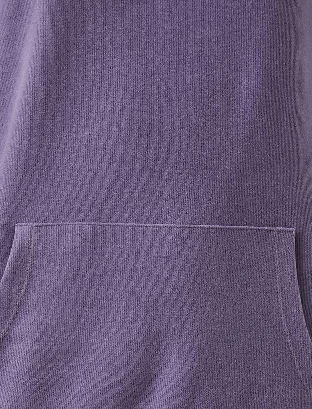   Oversize Basic Kapüşonlu Sweatshirt