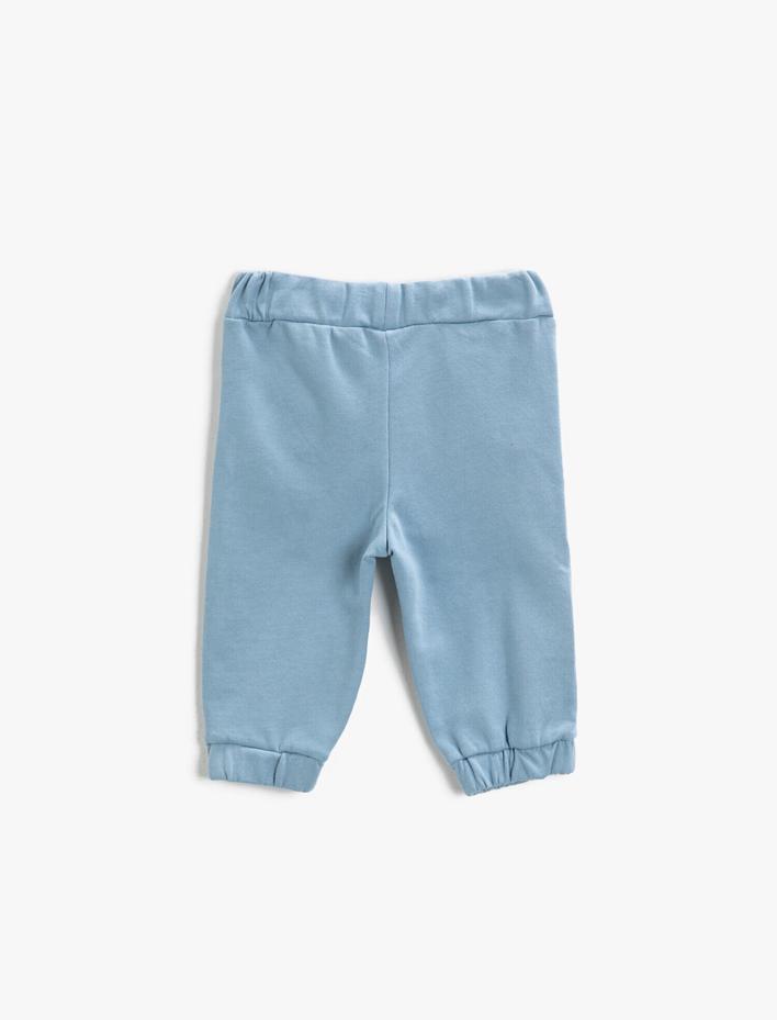 Erkek Bebek Belden Bağlamalı Jogger Eşofman Altı Pamuklu