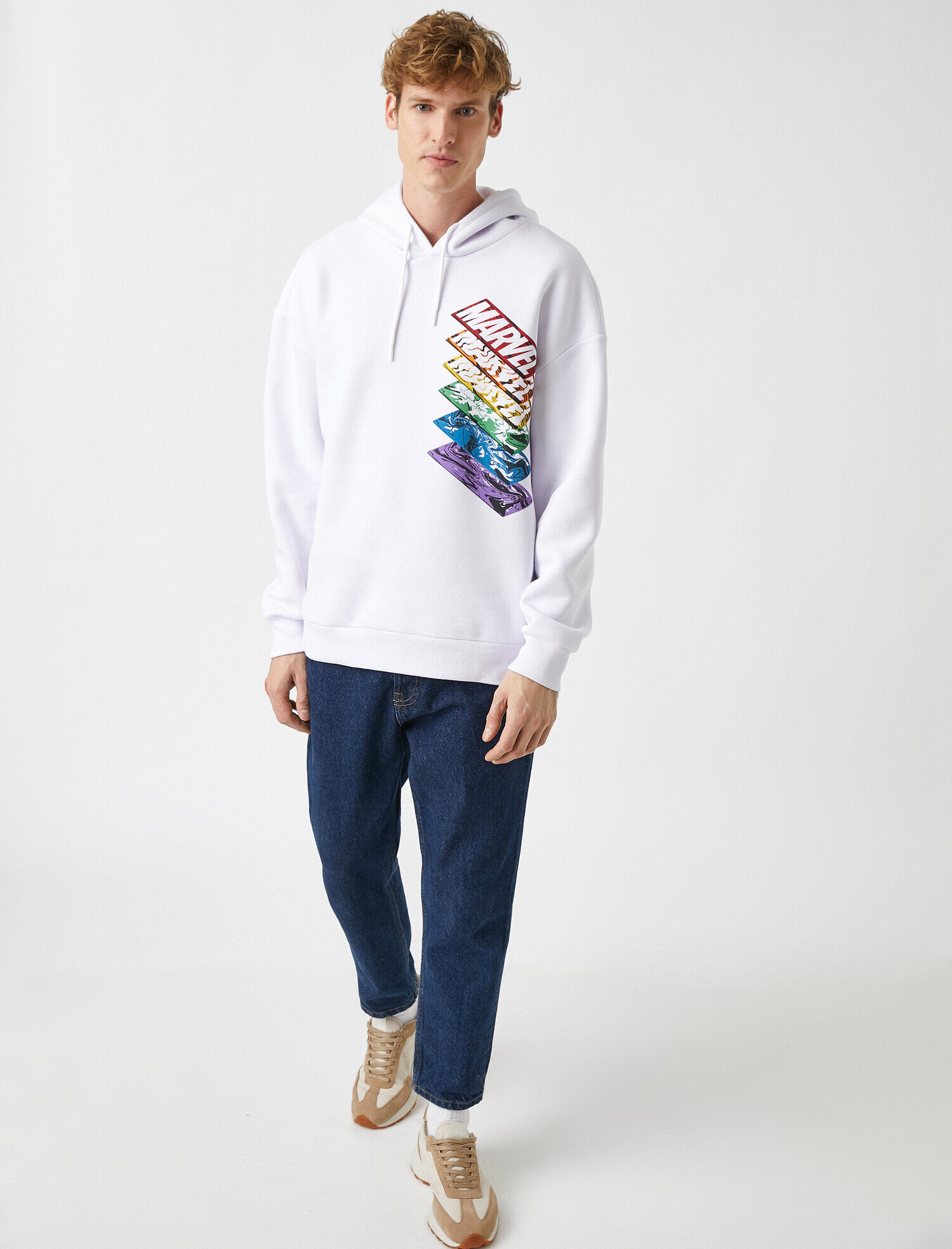   Marvel Kapüşonlu Sweatshirt Lisanslı Baskılı