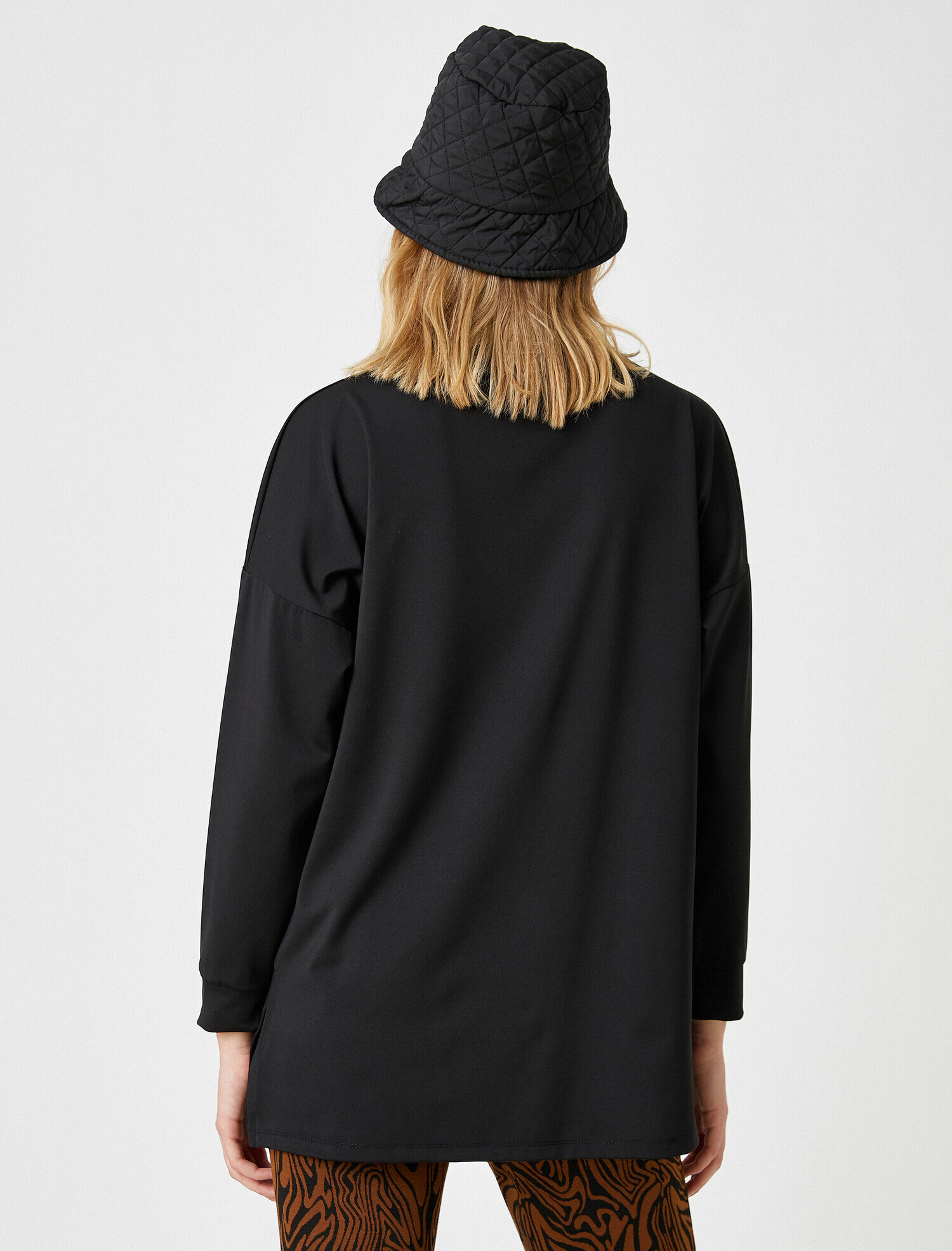   Balıkçı Yaka Uzun Sweatshirt