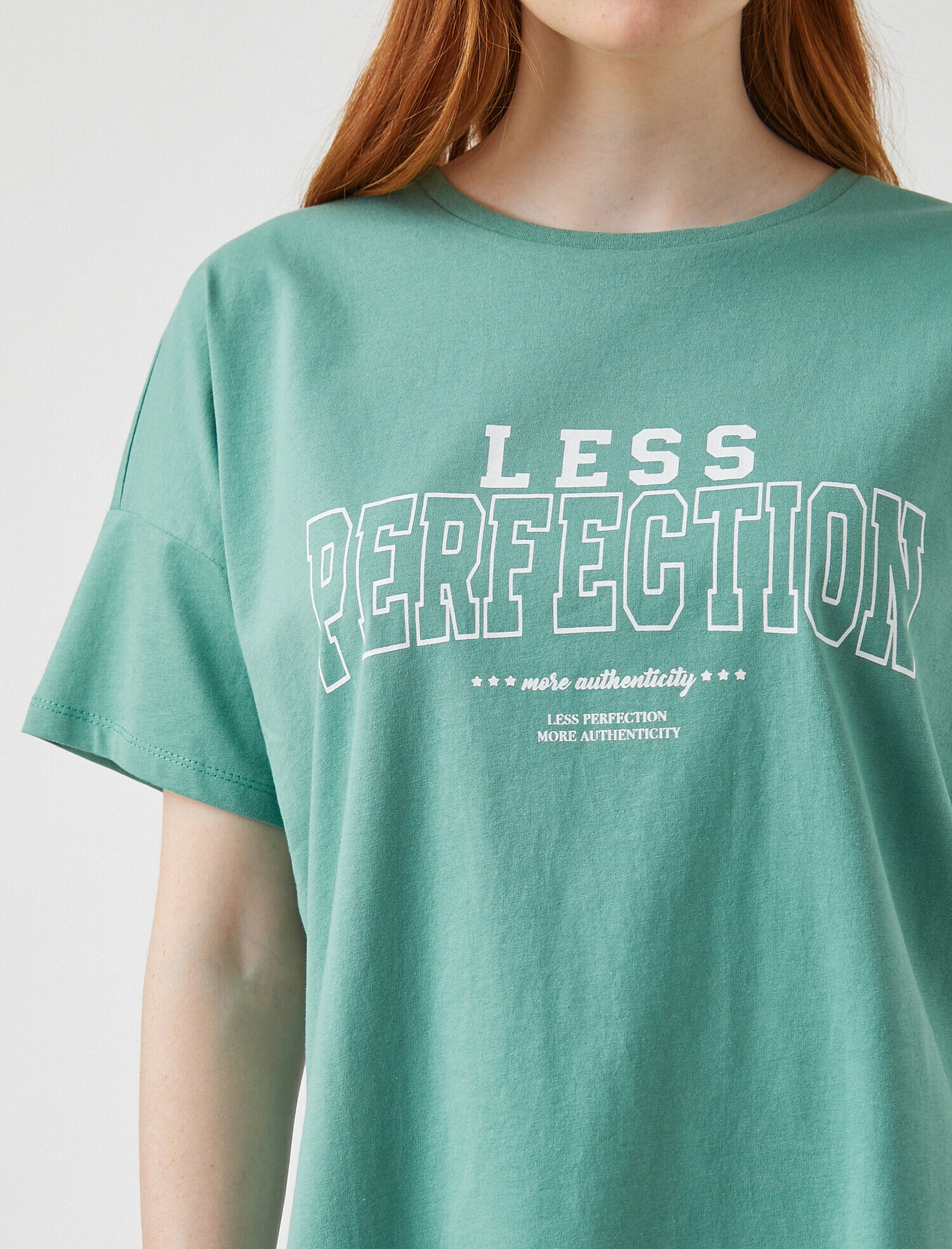   Baskılı Kısa Kollu Pamuklu Tişört