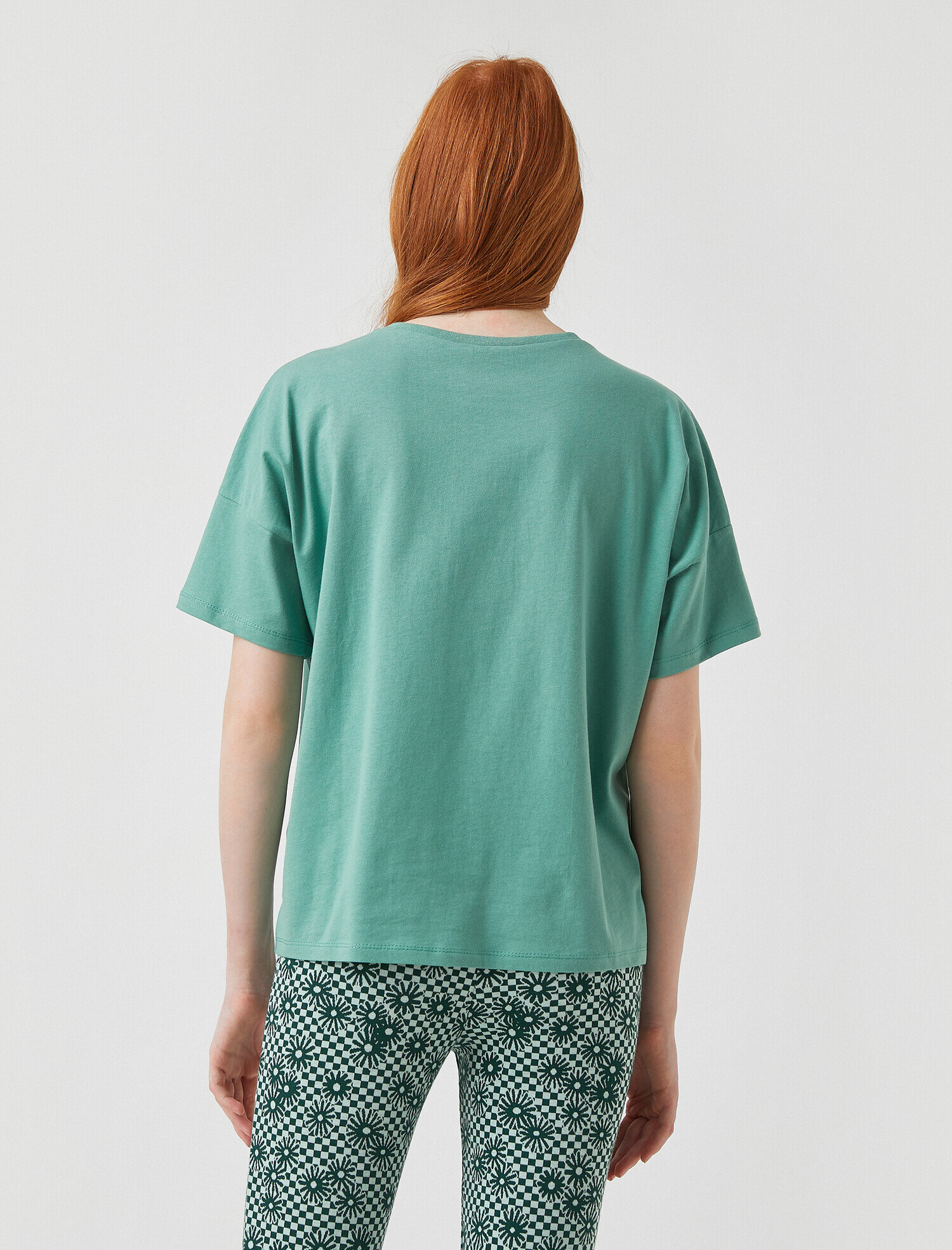   Baskılı Kısa Kollu Pamuklu Tişört