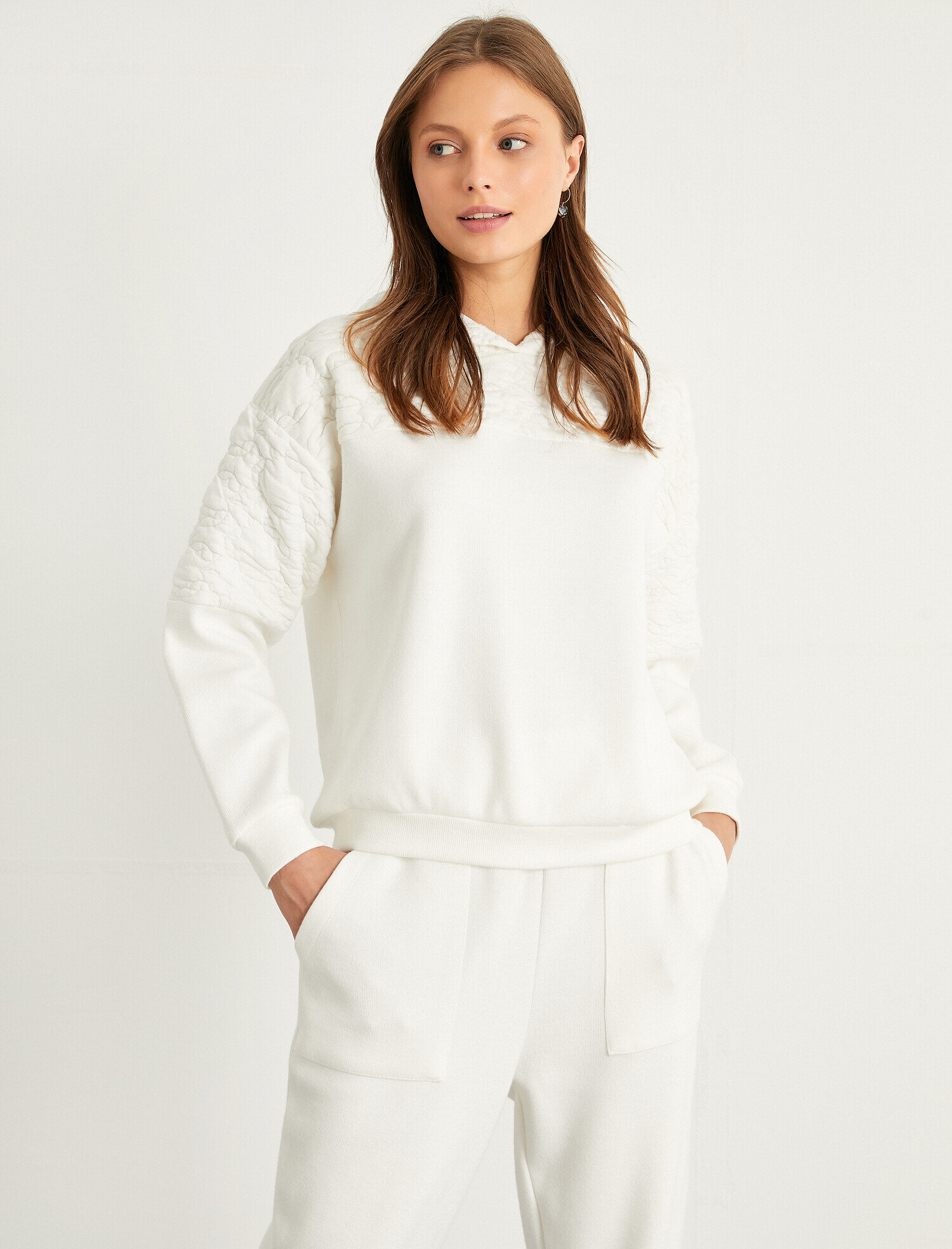   Kapüşonlu Pijama Üstü