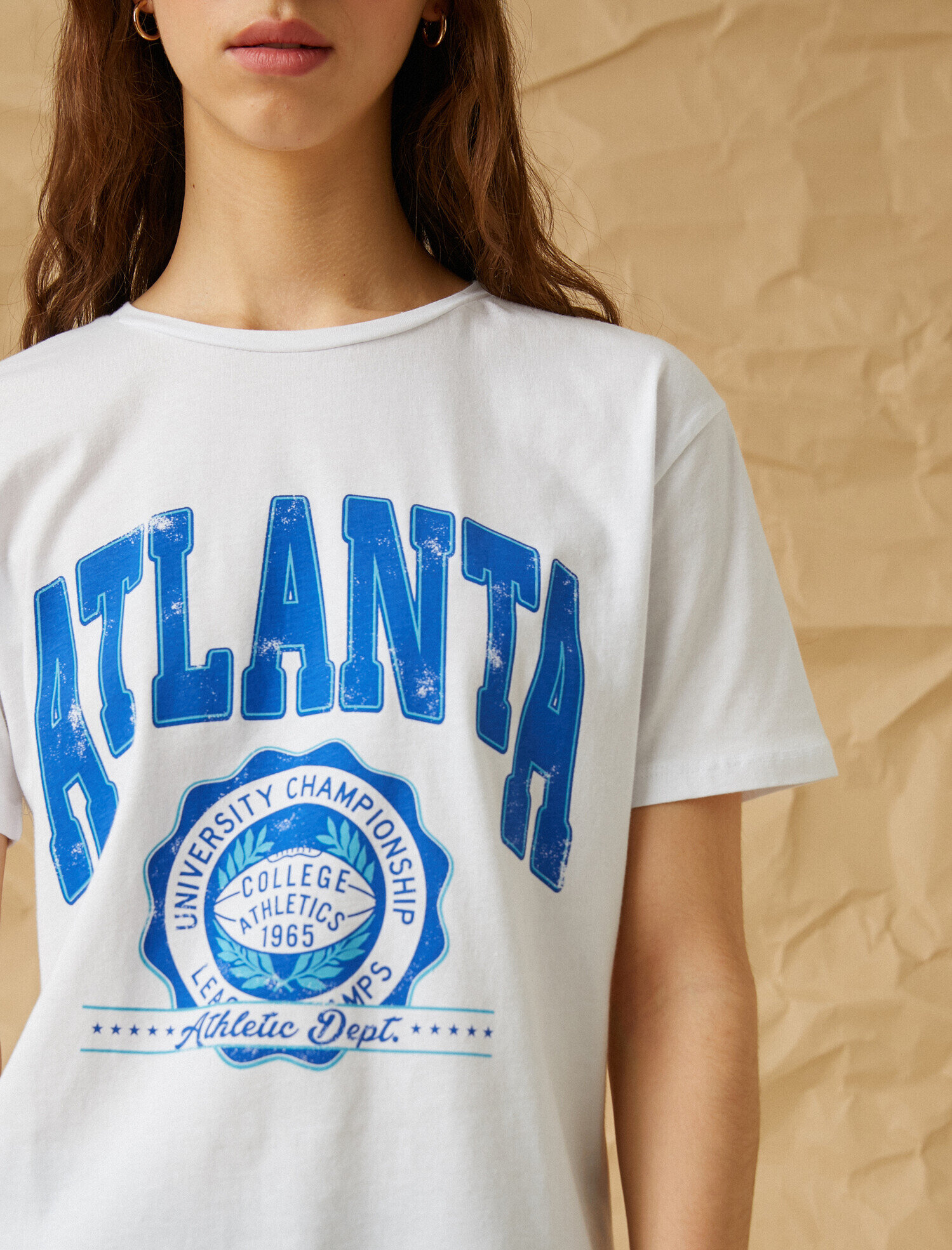   Baskılı Kısa Kollu Pamuklu Tişört