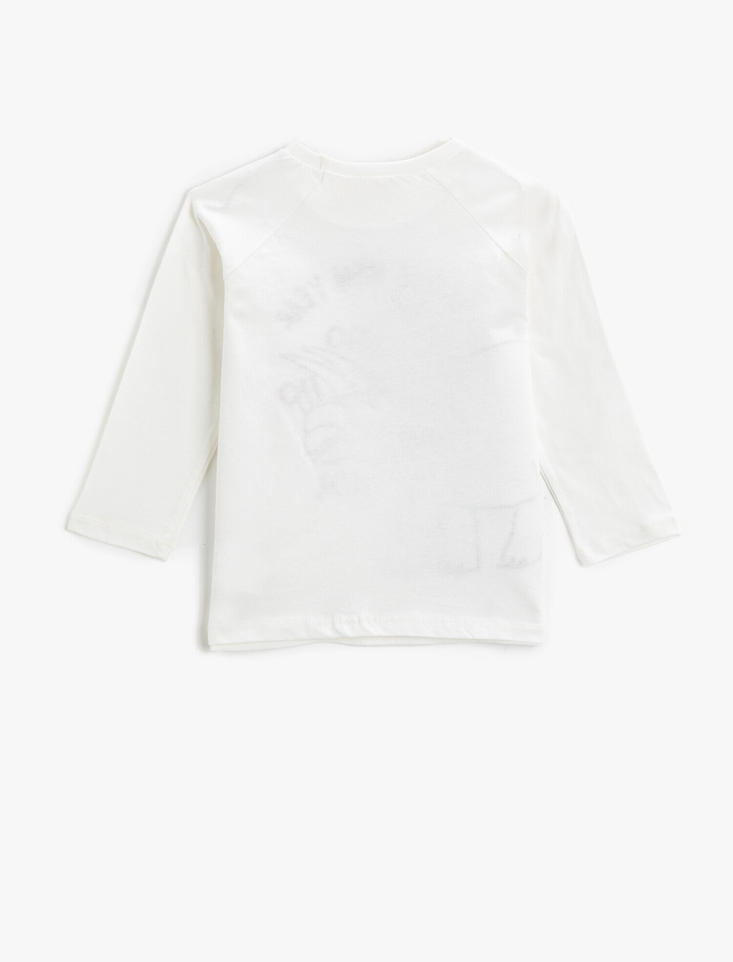  Erkek Çocuk Yeni Yıl Baskılı Pullu Tişört Uzun Kollu Pamuklu