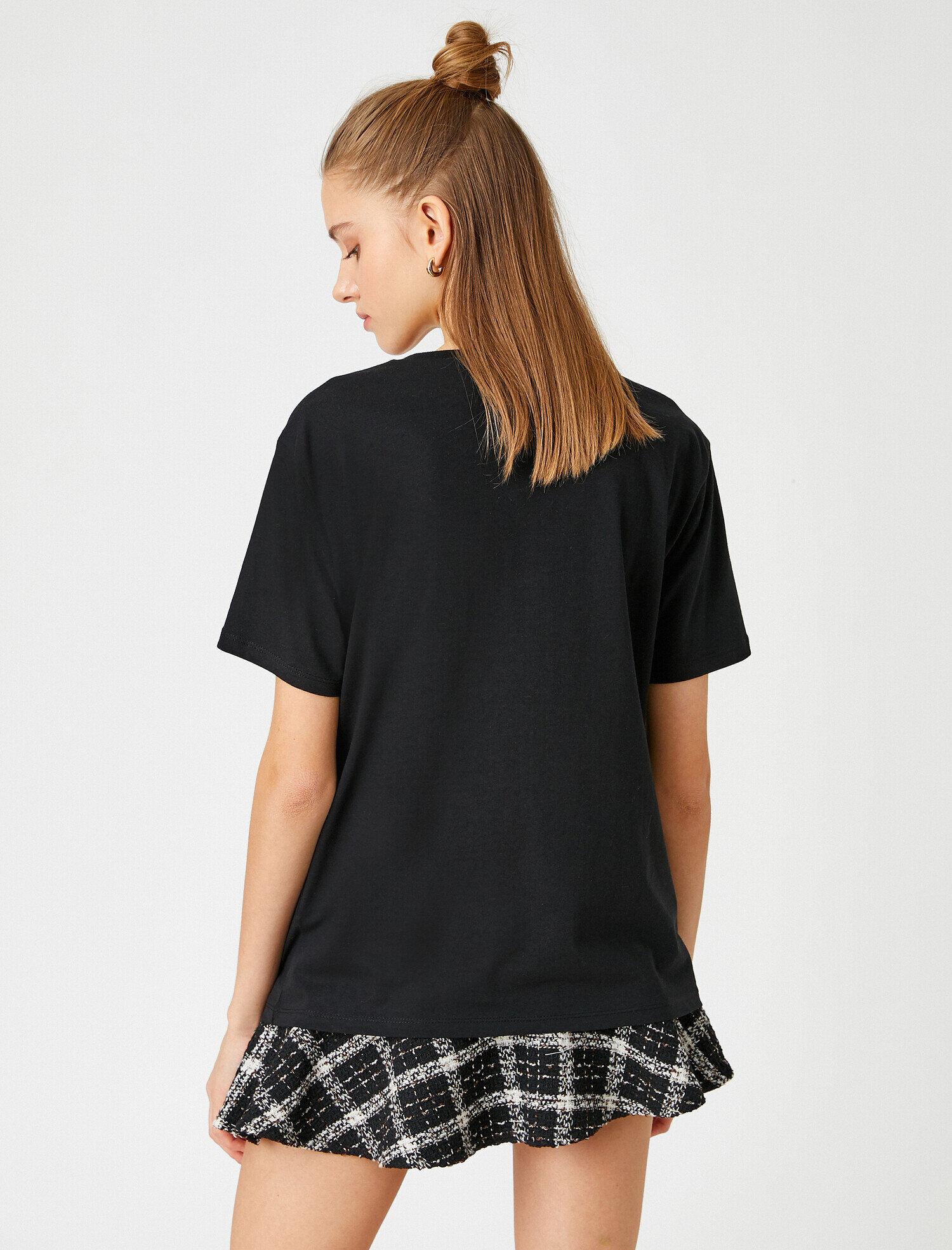   Baskılı Kısa Kollu Pamuklu Tişört